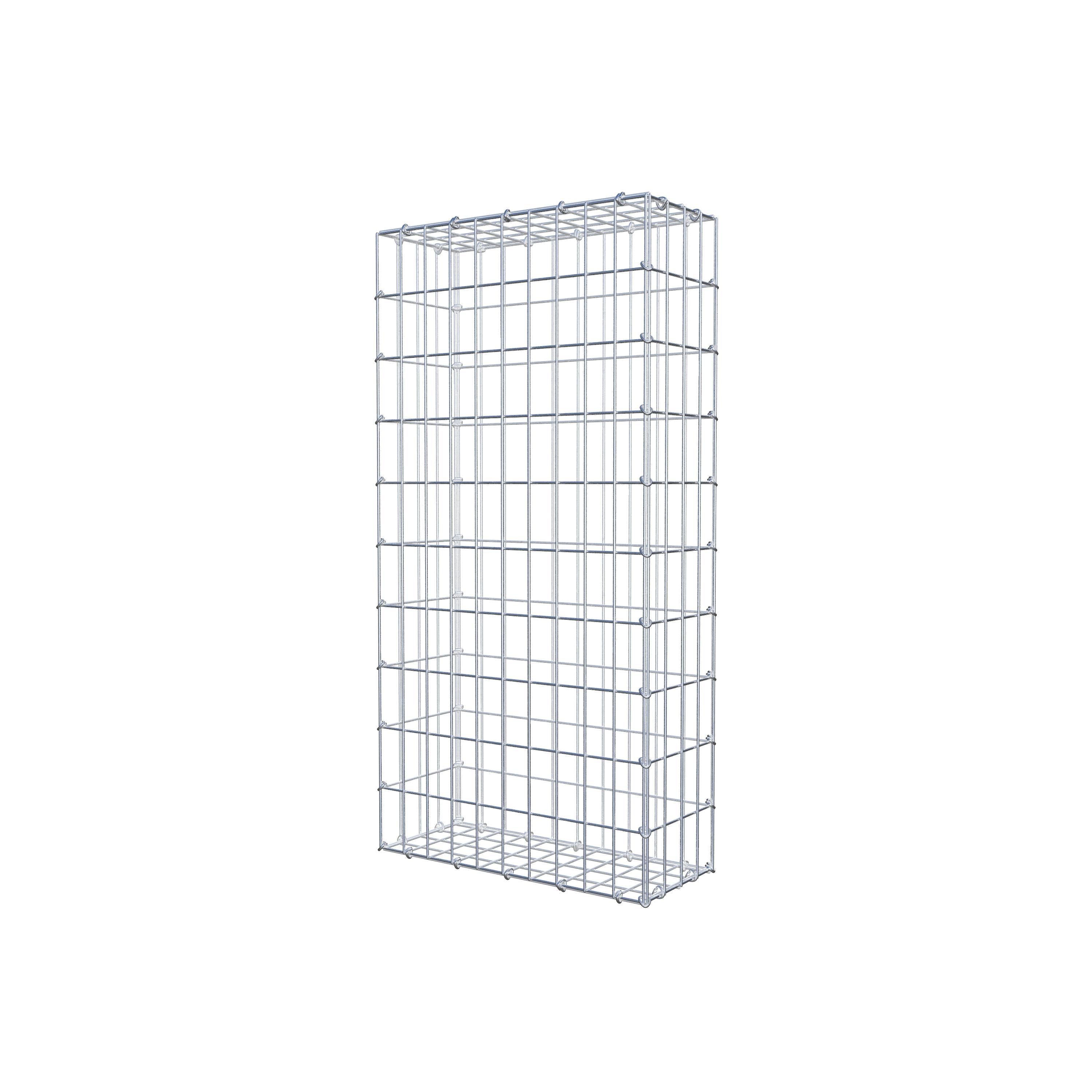 Gabion 100 cm x 20 cm x 50 cm (L x H x D), maskestørrelse 5 cm x 10 cm, C-ring