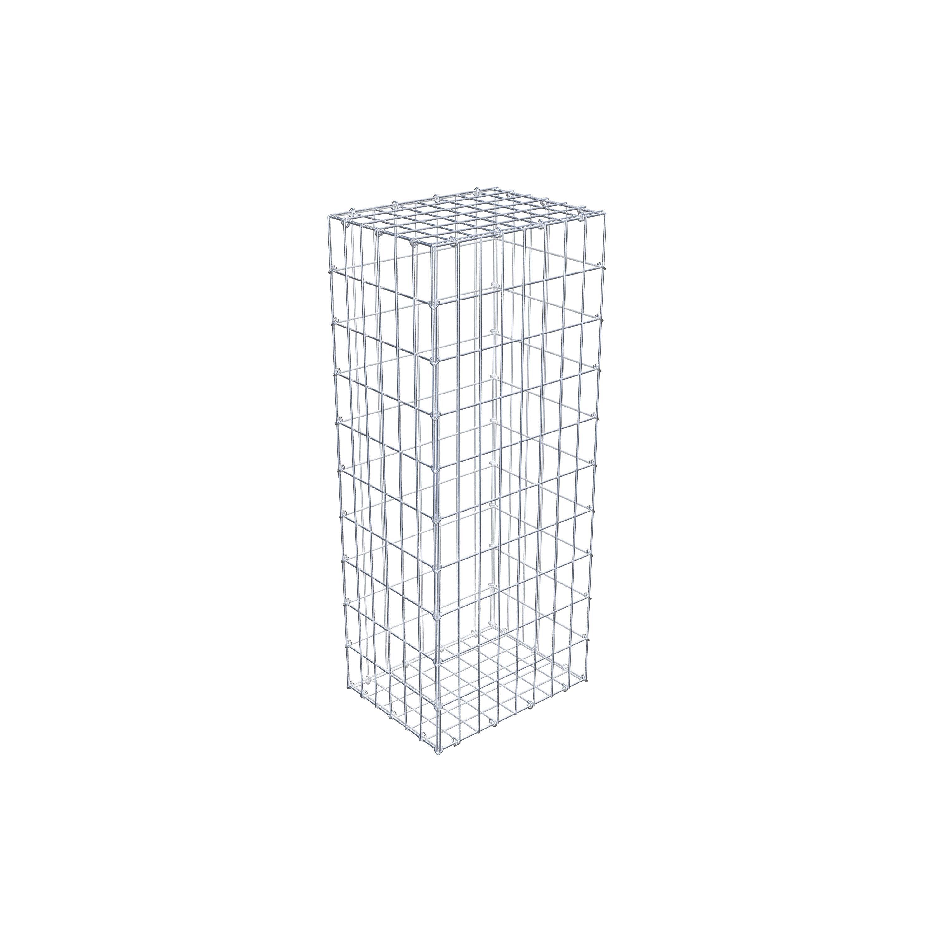 Gabion 100 cm x 30 cm x 40 cm (L x H x D), maskestørrelse 5 cm x 10 cm, C-ring