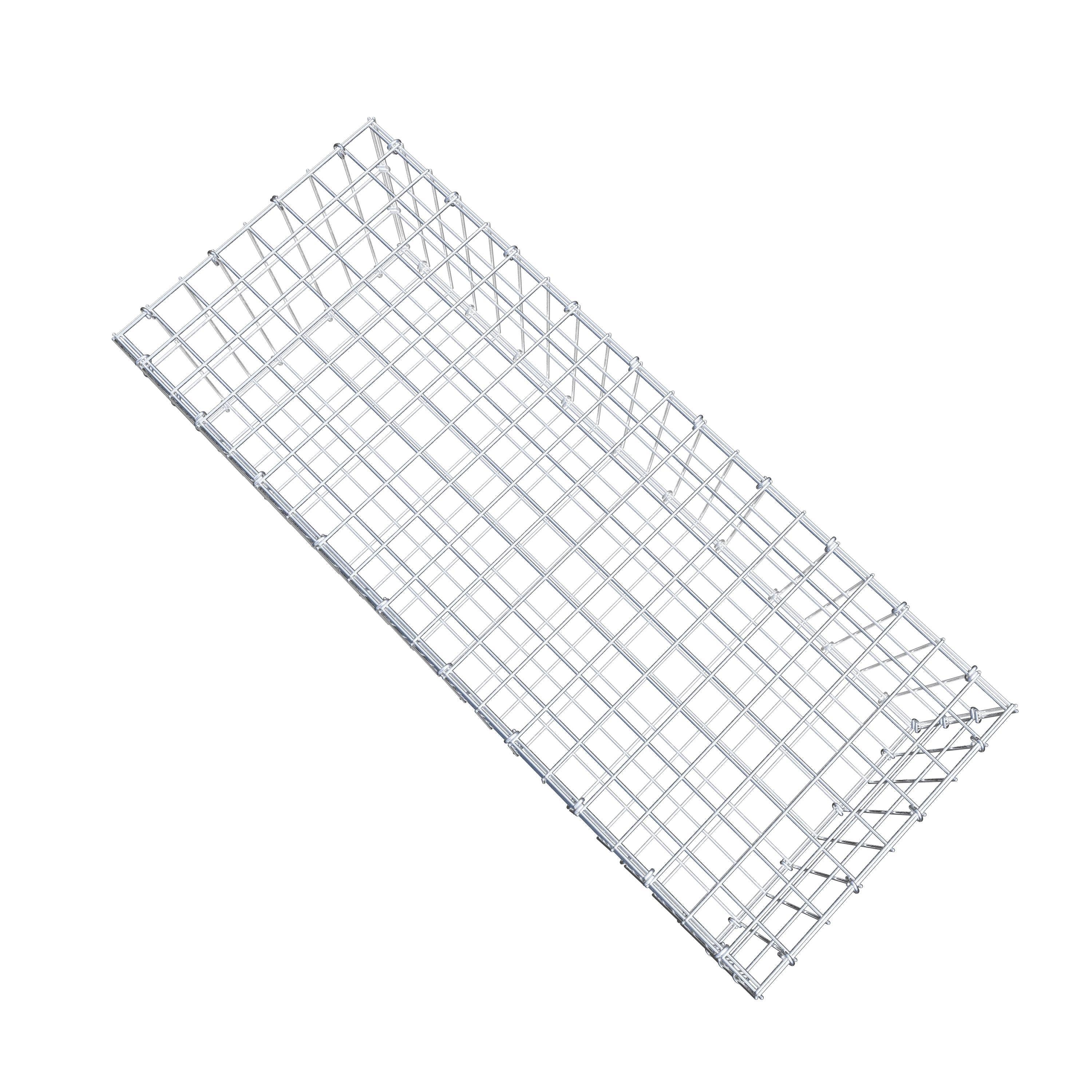 Gabion 100 cm x 30 cm x 40 cm (L x H x D), mesh size 5 cm x 10 cm, C-ring