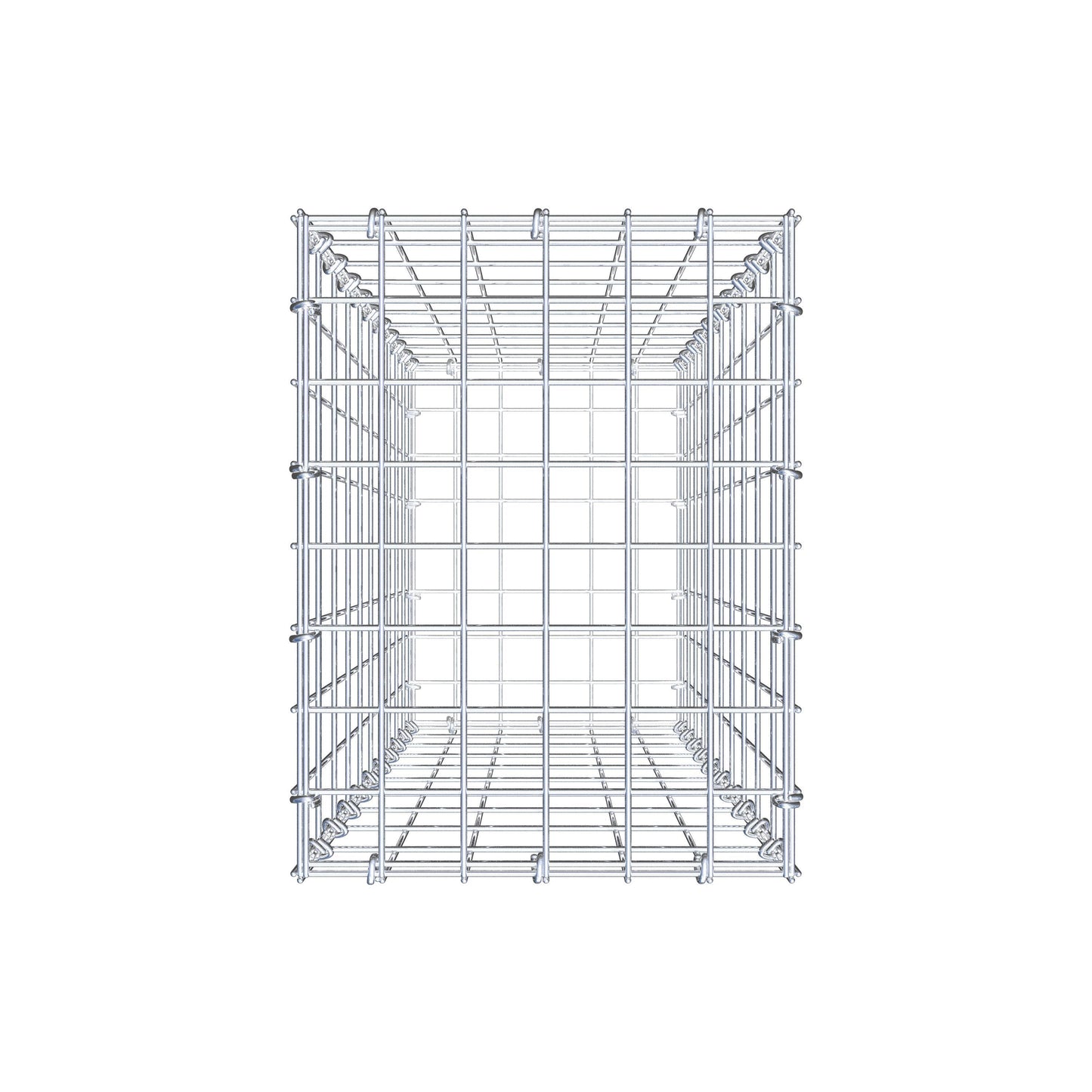 Gabione 100 cm x 30 cm x 40 cm (L x H x T), Maschenweite 5 cm x 10 cm, C-Ring