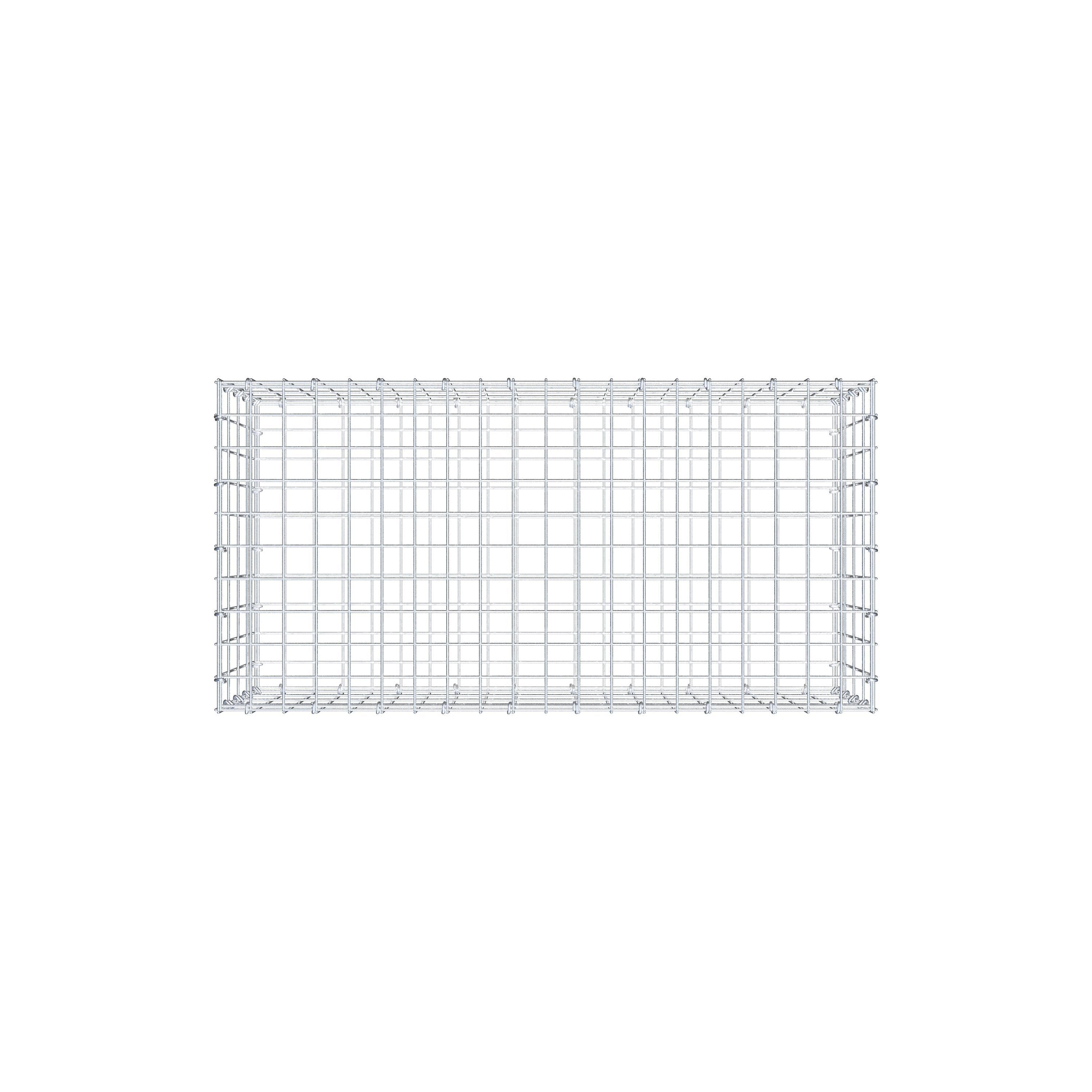 Gabion 100 cm x 40 cm x 50 cm (L x H x D), maskestørrelse 5 cm x 10 cm, C-ring