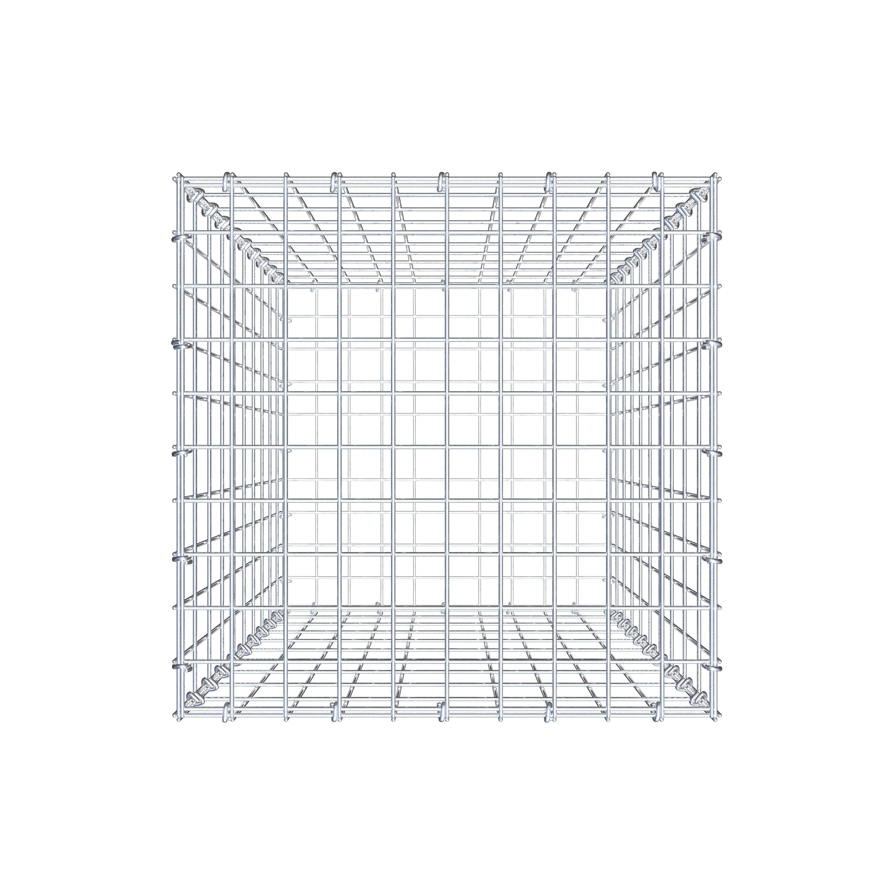 Gabion 100 cm x 50 cm x 50 cm (L x H x D), mesh size 5 cm x 10 cm, C-ring