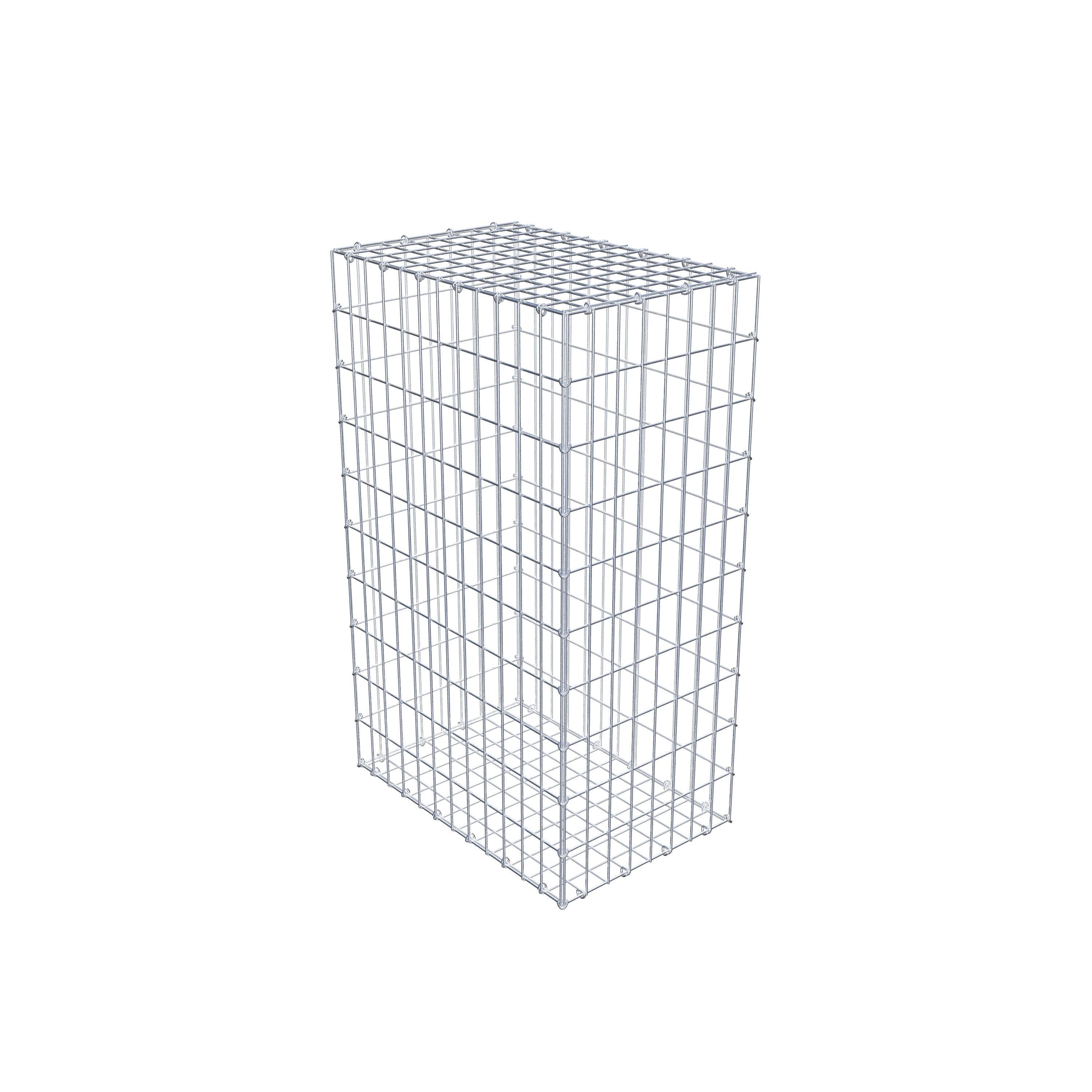 Gabion 100 cm x 60 cm x 40 cm (L x H x D), maskestørrelse 5 cm x 10 cm, C-ring