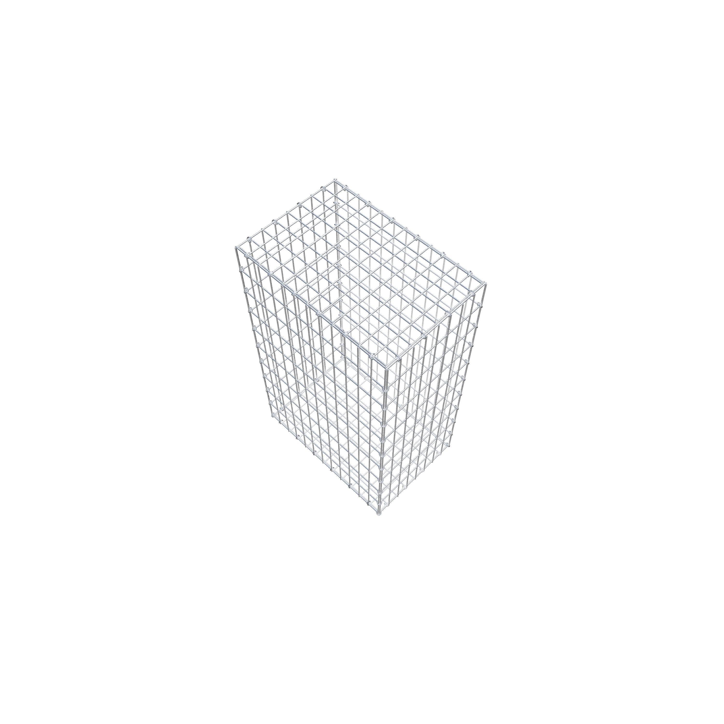 Gabion 100 cm x 60 cm x 40 cm (L x H x D), mesh size 5 cm x 10 cm, C-ring