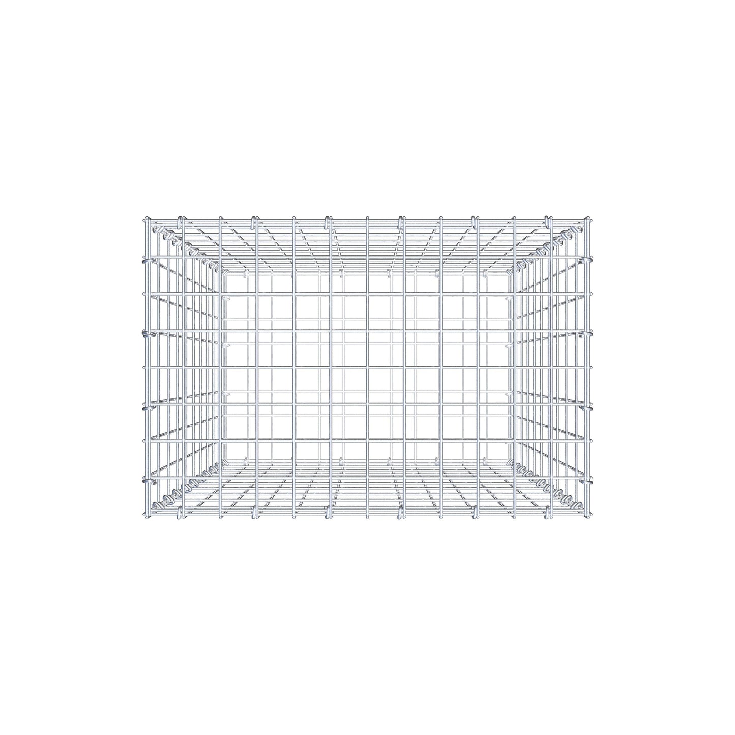Gabion 100 cm x 60 cm x 40 cm (L x H x D), mesh size 5 cm x 10 cm, C-ring