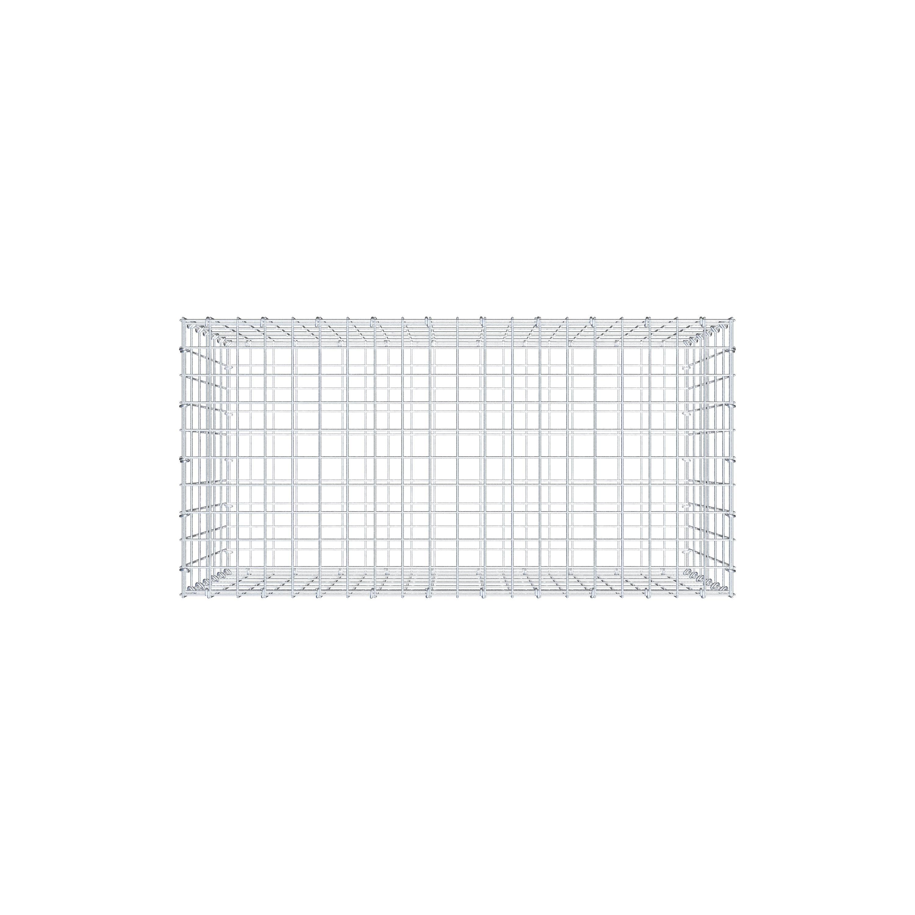 Gabion 100 cm x 60 cm x 50 cm (L x H x D), mesh size 5 cm x 10 cm, C-ring