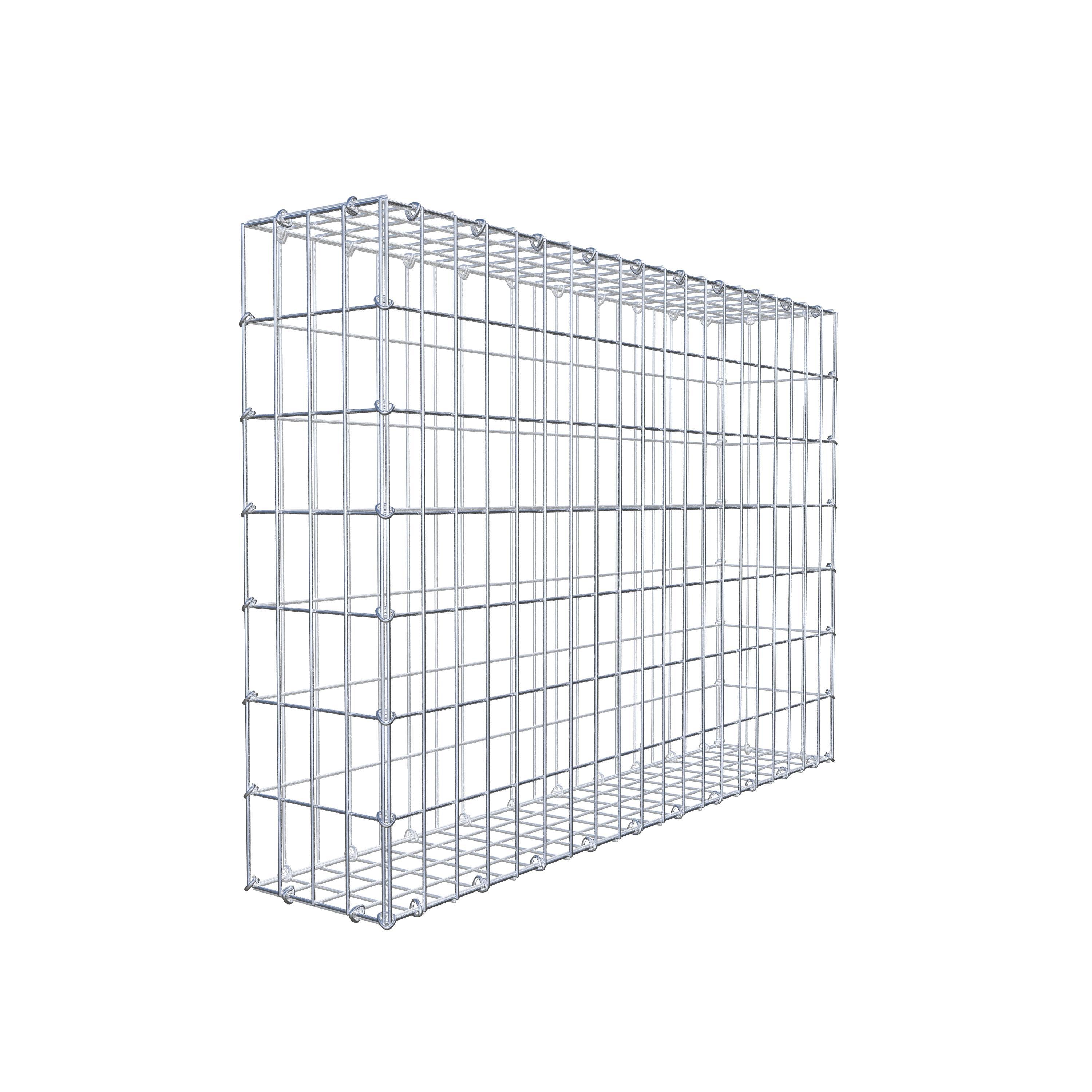 Gabion 100 cm x 70 cm x 20 cm (L x H x D), maskestørrelse 5 cm x 10 cm, C-ring