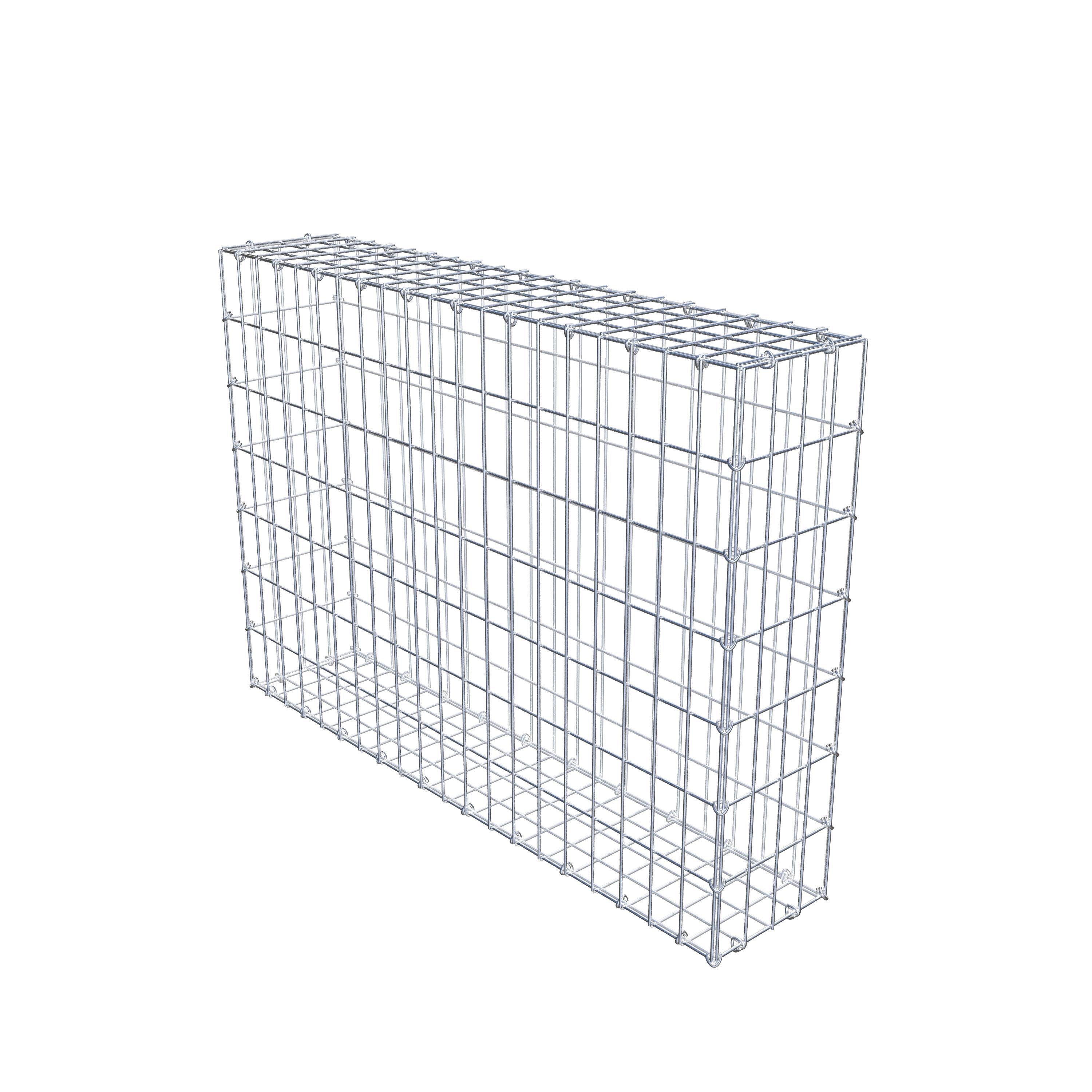 Gabion 100 cm x 70 cm x 20 cm (L x H x D), maskestørrelse 5 cm x 10 cm, C-ring