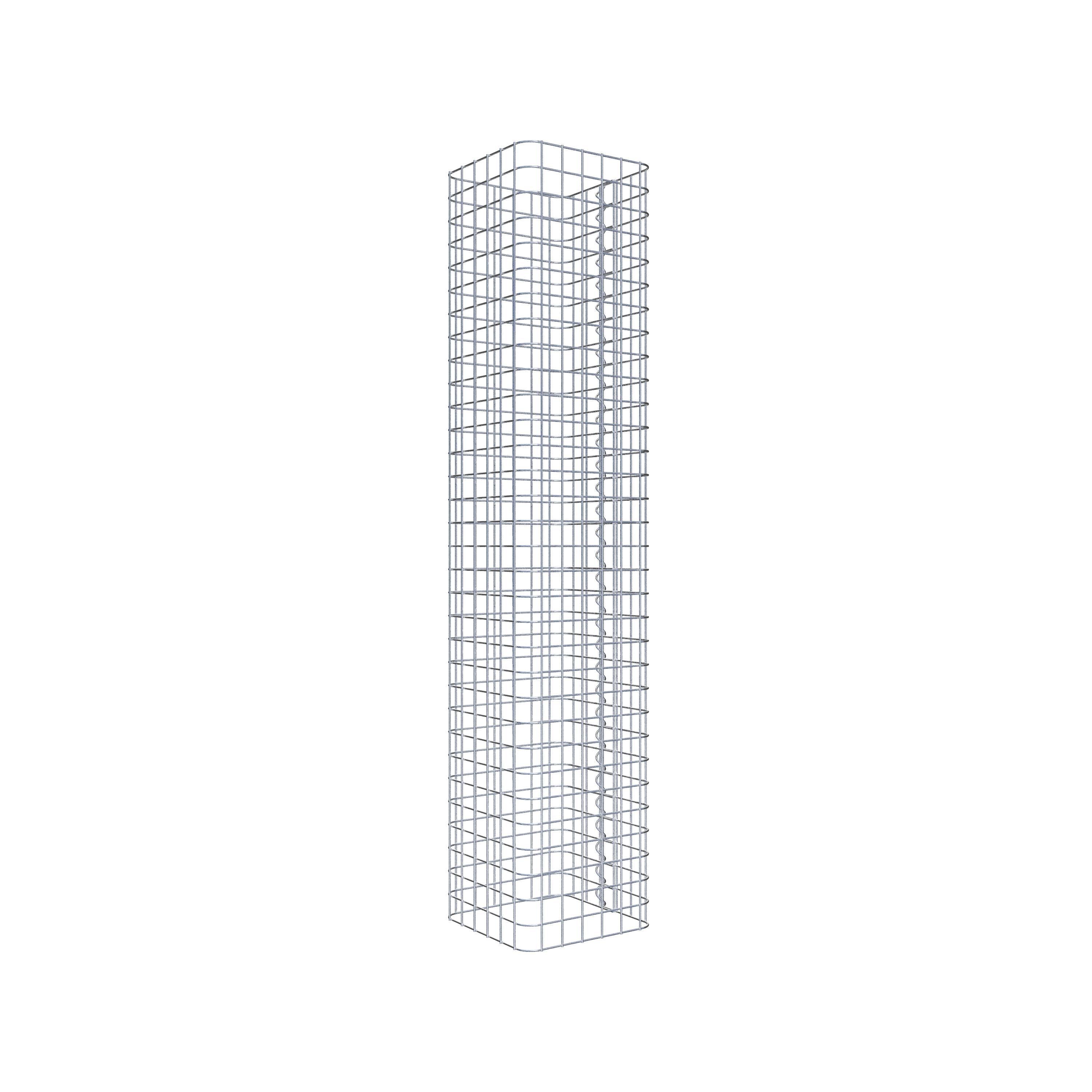 Gabion column square 32 cm x 32 cm, 160 cm height, MW 5 cm x 5 cm