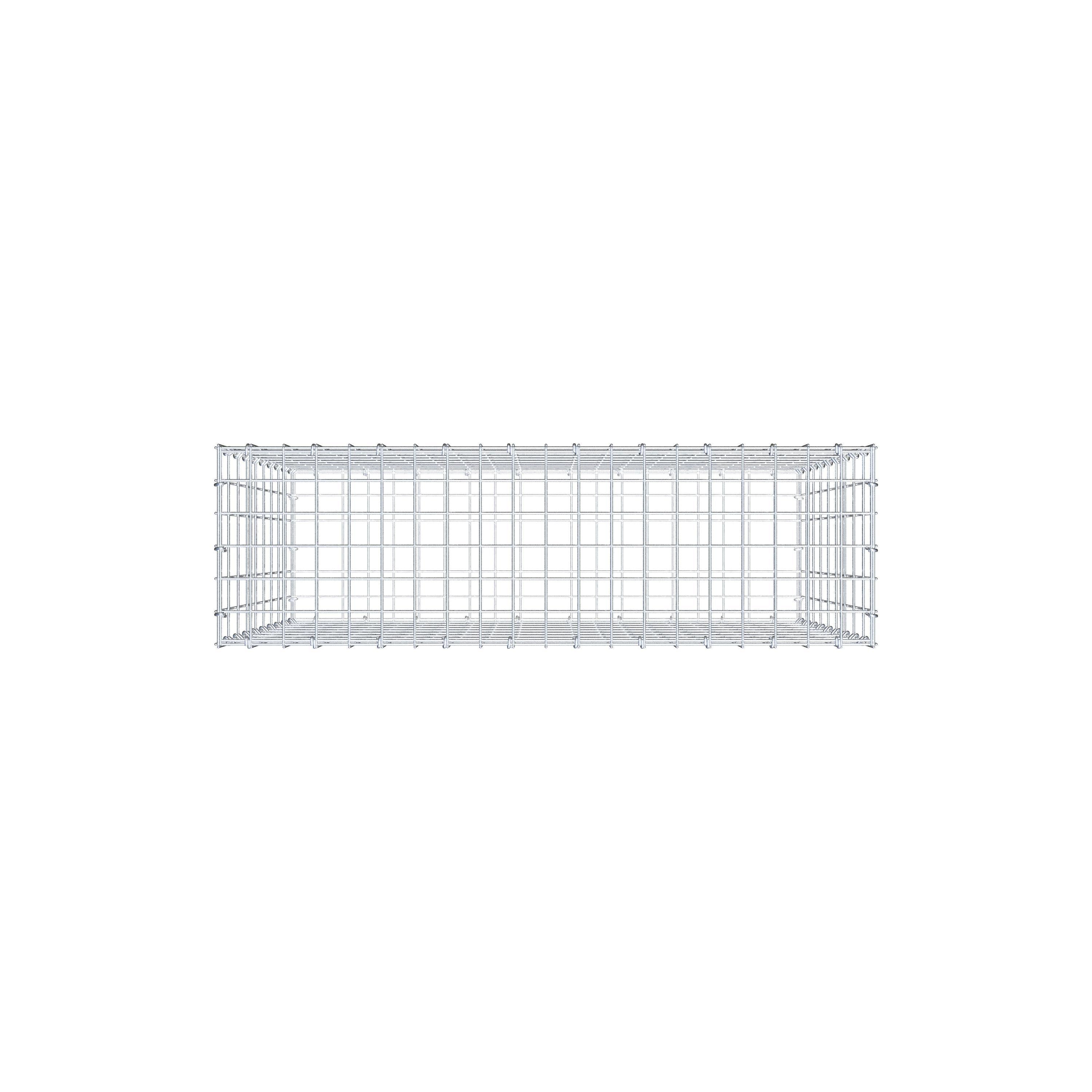 Gabion 100 cm x 90 cm x 30 cm (L x H x D), maskestørrelse 5 cm x 10 cm, C-ring