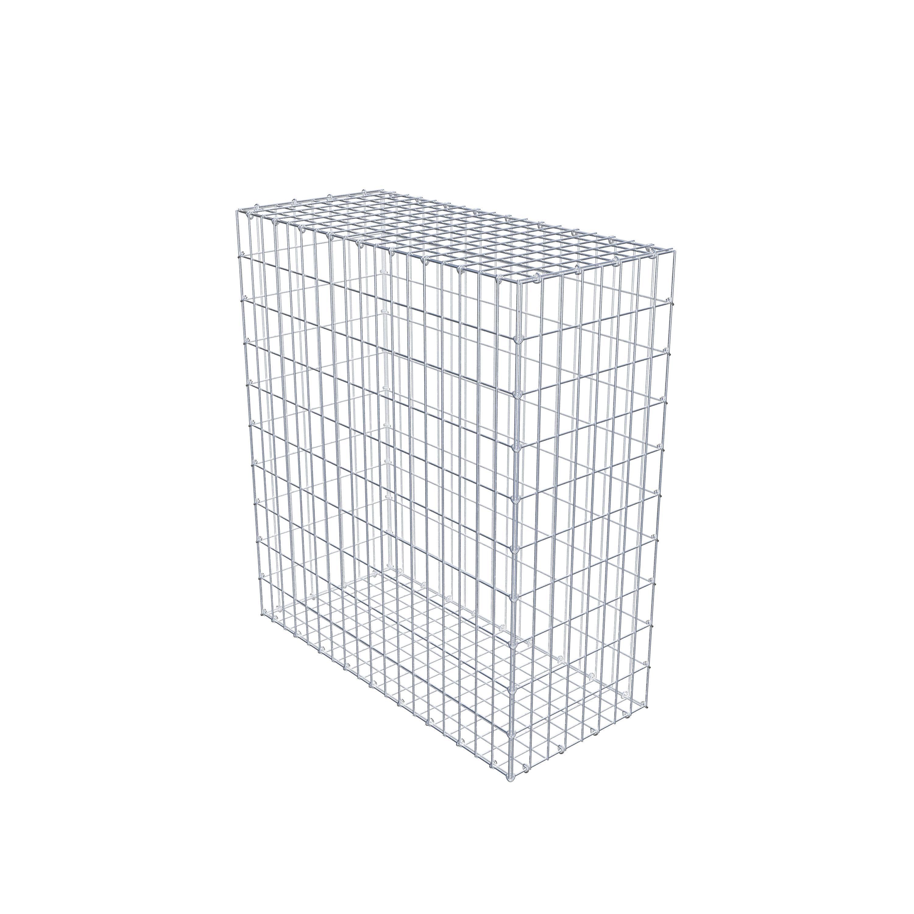 Gabion 100 cm x 90 cm x 40 cm (L x H x D), mesh size 5 cm x 10 cm, C-ring