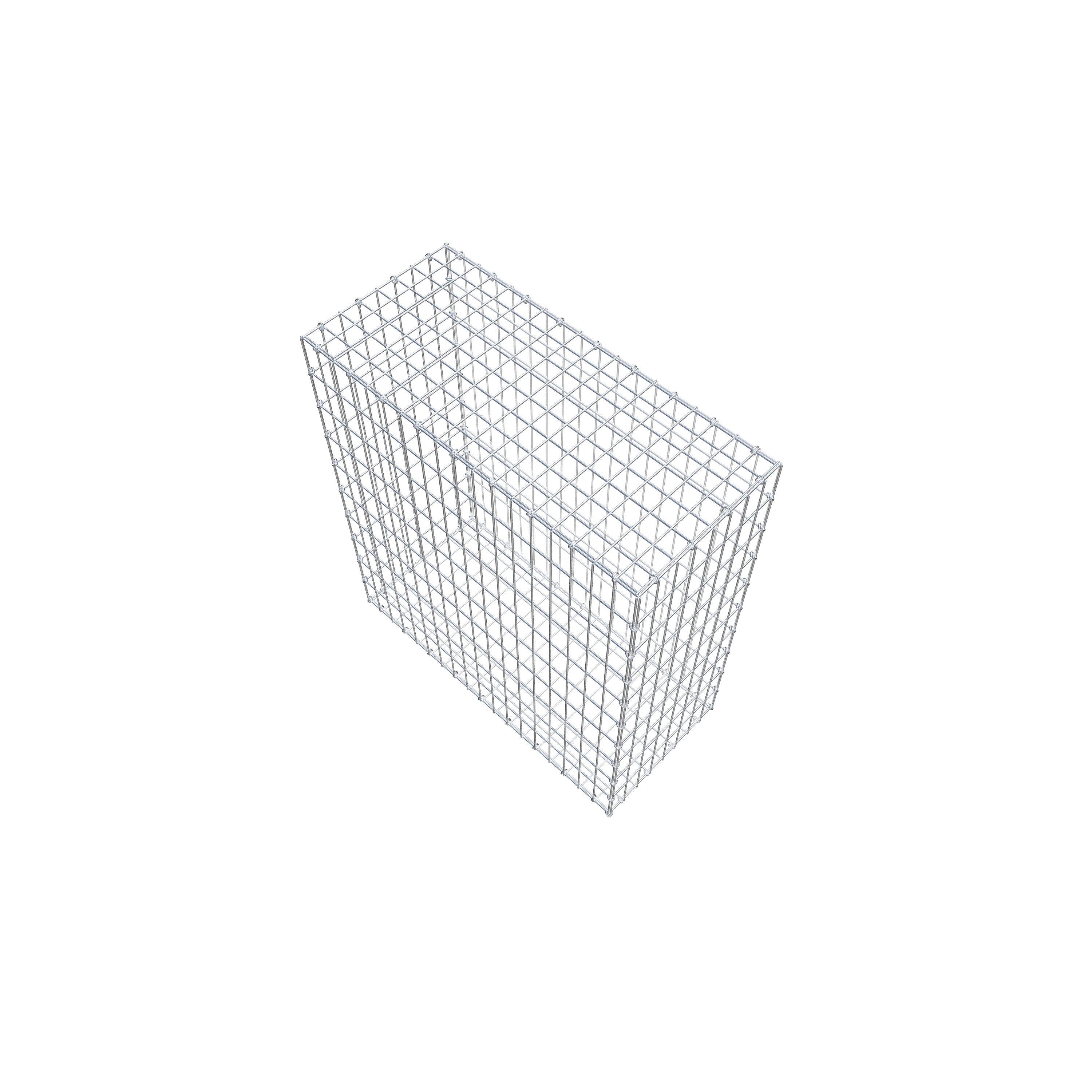 Gabion 100 cm x 90 cm x 40 cm (L x H x D), mesh size 5 cm x 10 cm, C-ring