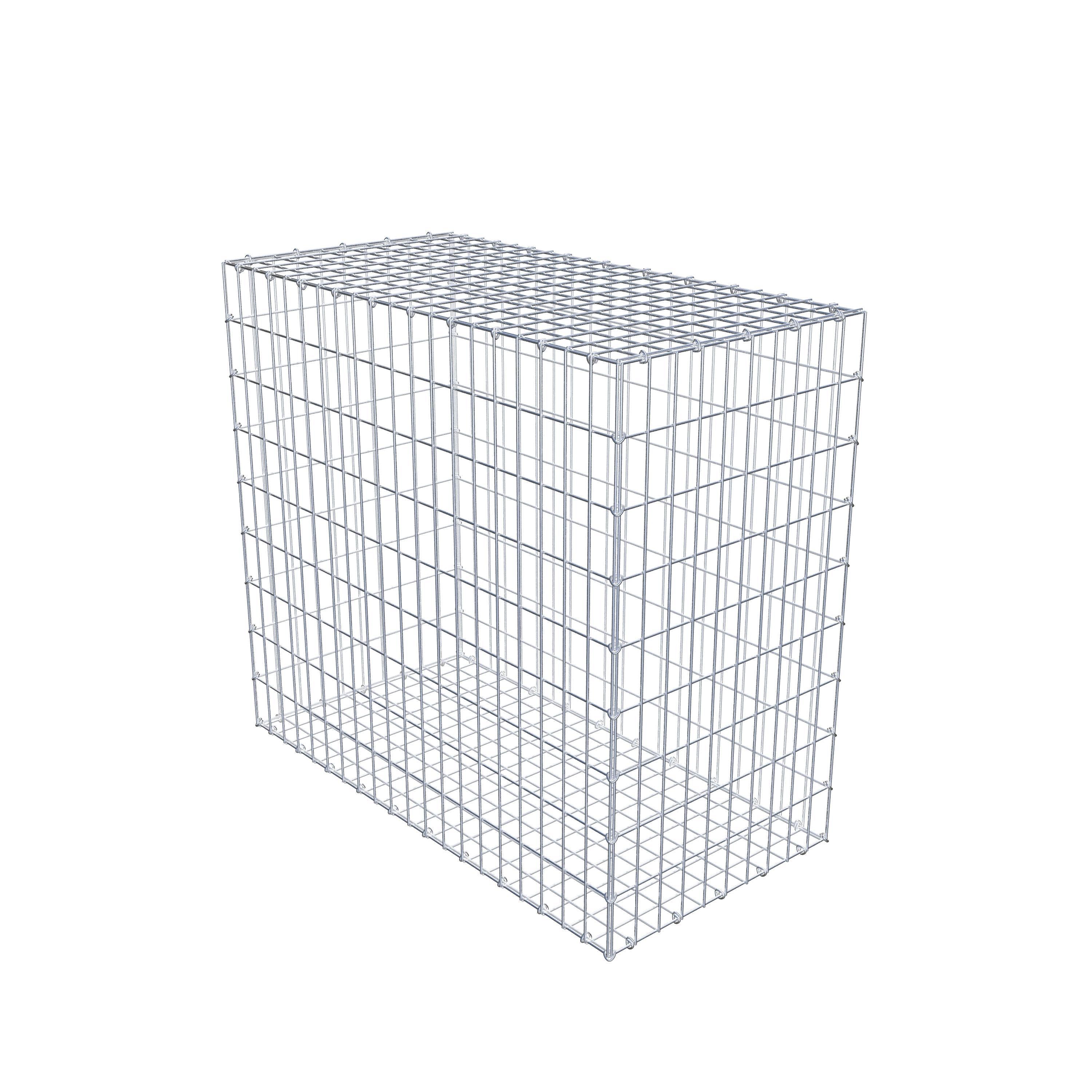 Gabion 100 cm x 90 cm x 50 cm (L x H x D), maskestørrelse 5 cm x 10 cm, C-ring