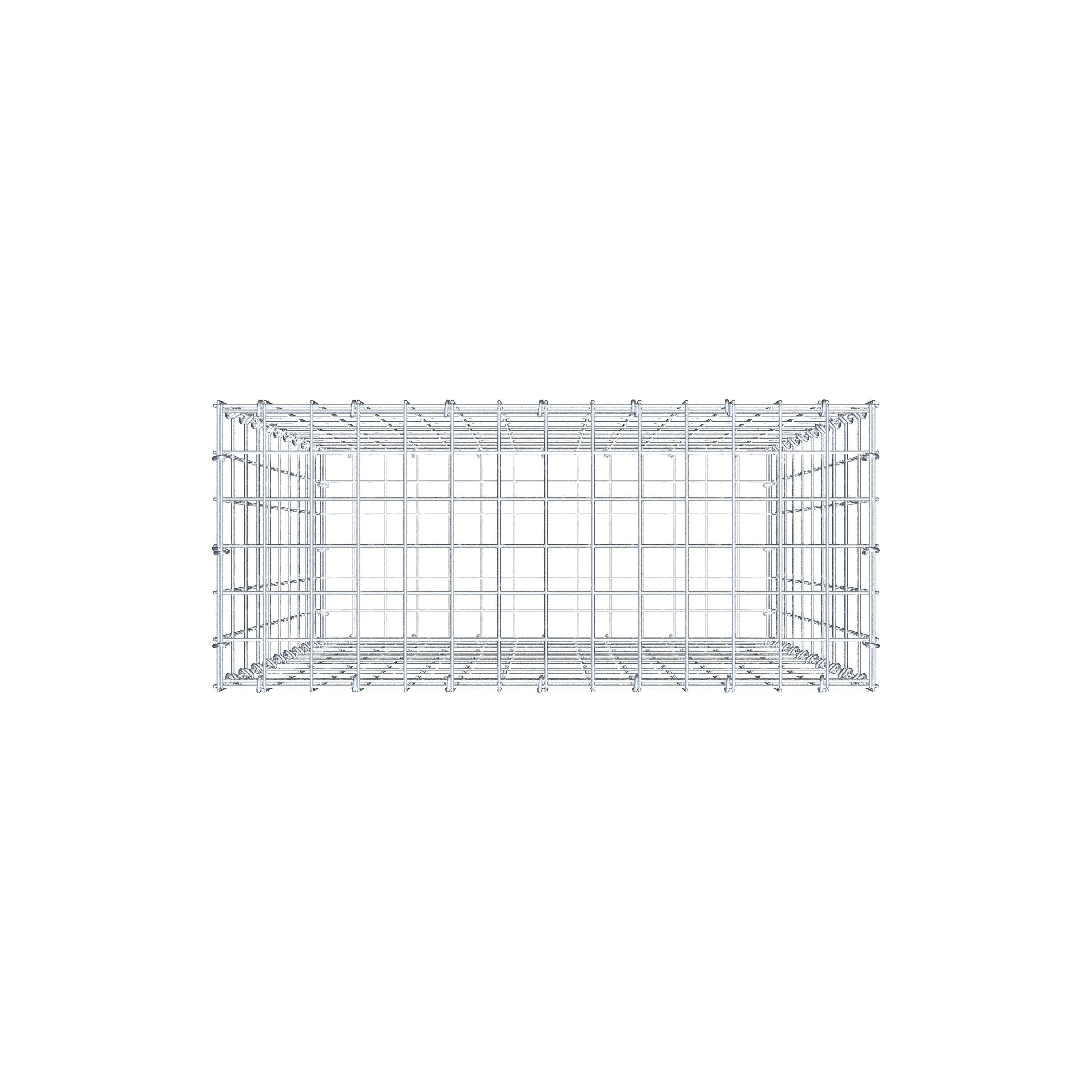 Gabion 100 cm x 70 cm x 30 cm (L x H x D), mesh size 5 cm x 10 cm, C-ring