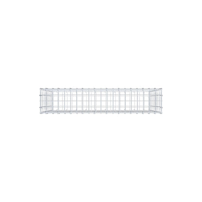 Gabione 100 cm x 80 cm x 20 cm (L x H x T), Maschenweite 5 cm x 10 cm, C-Ring