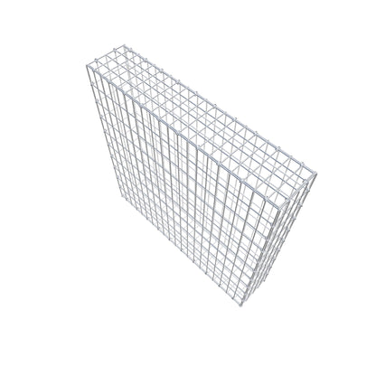 Gabion 100 cm x 100 cm x 20 cm (L x H x D), mesh size 5 cm x 10 cm, C-ring