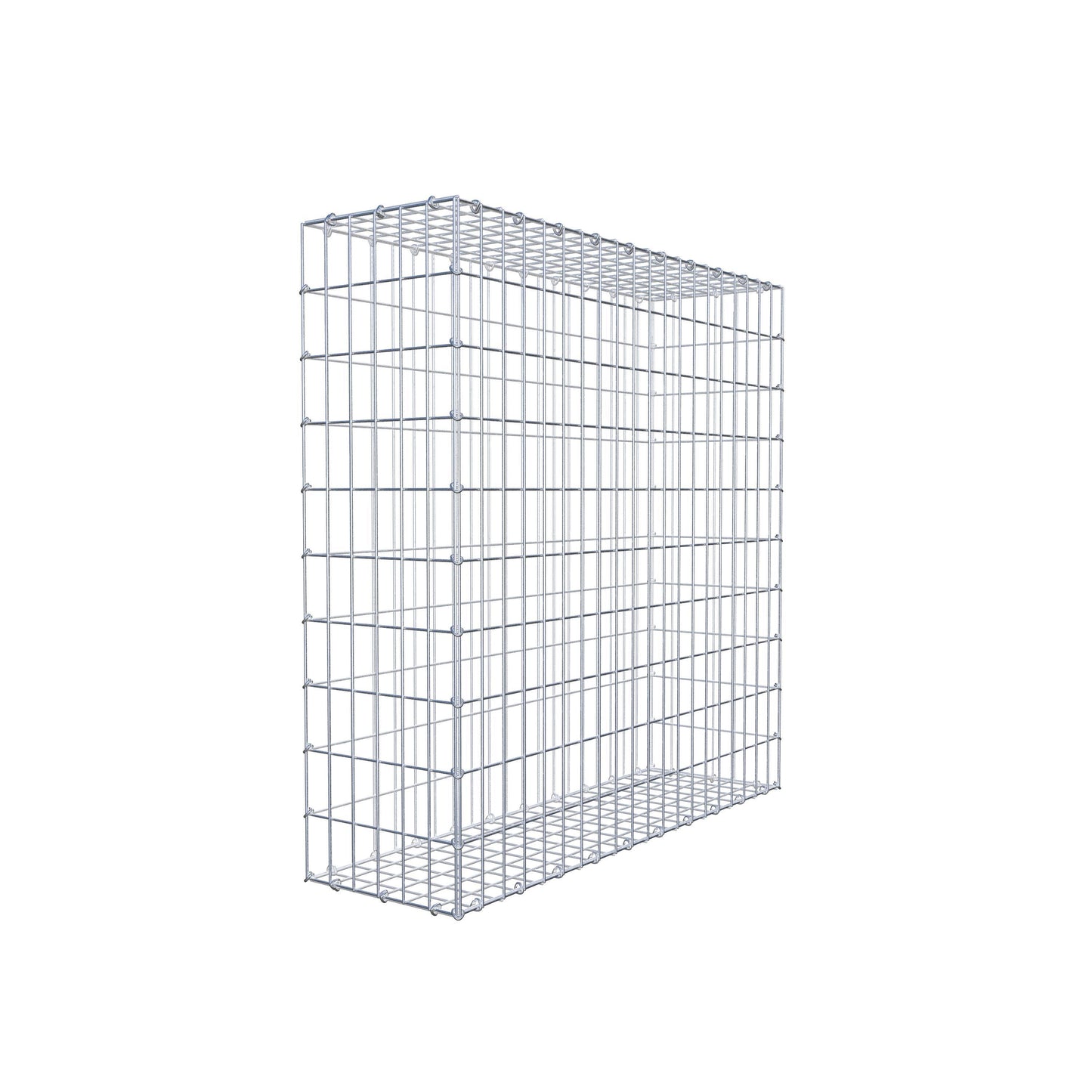 Gabion 100 cm x 100 cm x 30 cm (L x H x D), mesh size 5 cm x 10 cm, C-ring