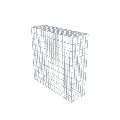 Gabion 100 cm x 100 cm x 30 cm (L x H x D), mesh size 5 cm x 10 cm, C-ring