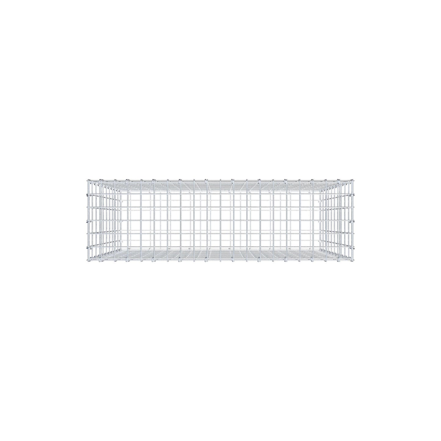 Gabion 100 cm x 100 cm x 30 cm (L x H x D), mesh size 5 cm x 10 cm, C-ring