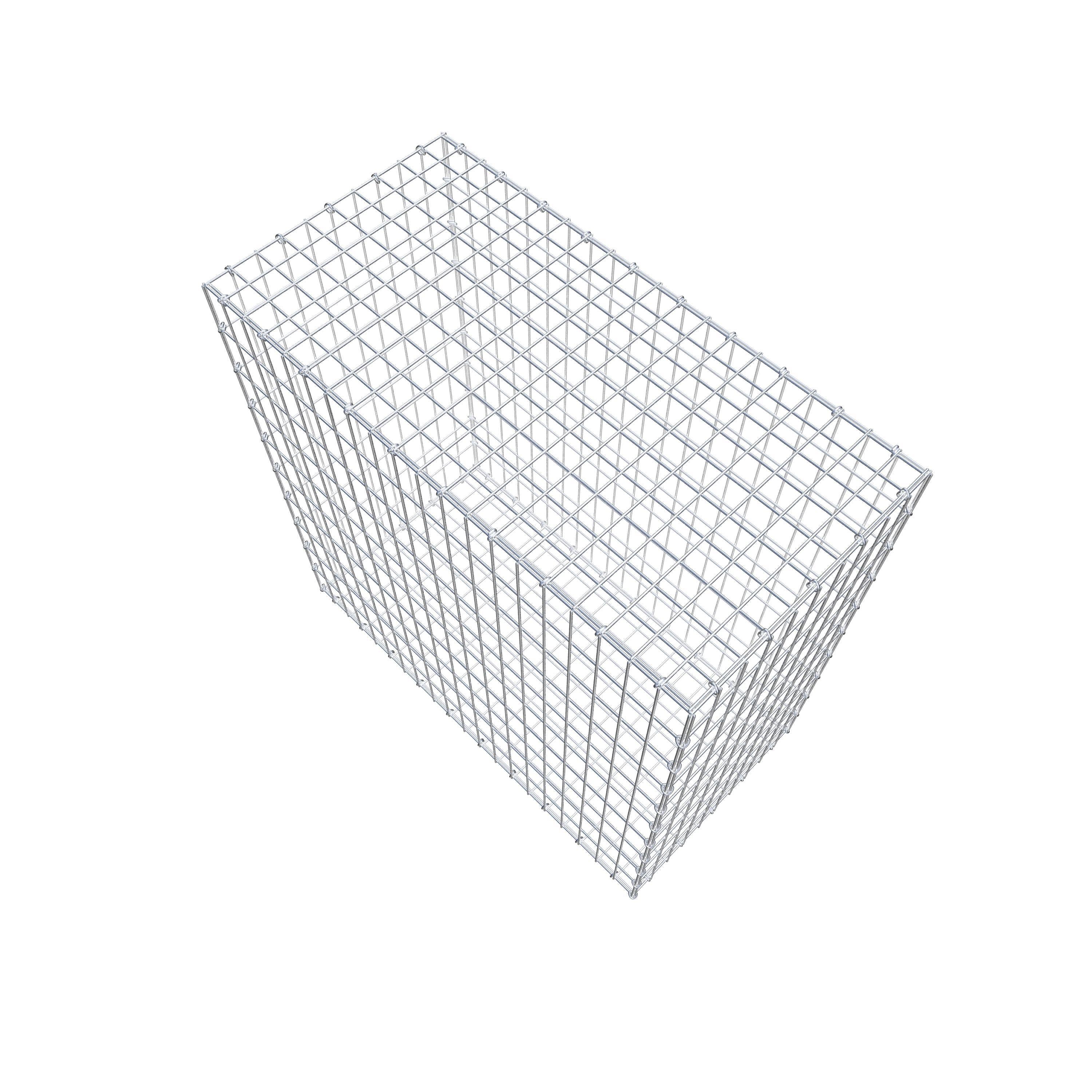 Gabion 100 cm x 100 cm x 50 cm (L x H x D), maskestørrelse 5 cm x 10 cm, C-ring