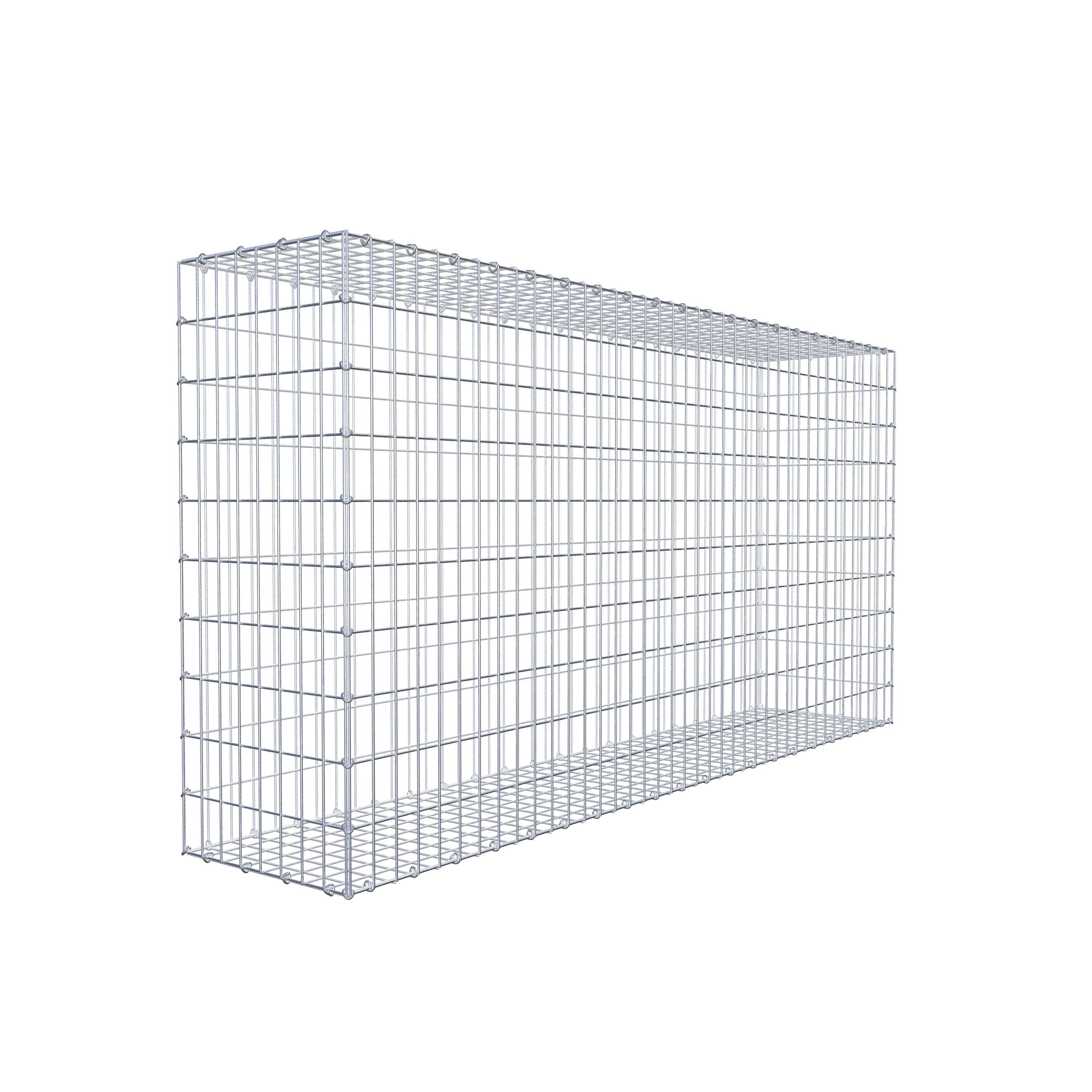 Gabion 200 cm x 100 cm x 40 cm (L x H x D), mesh size 5 cm x 10 cm, C-ring