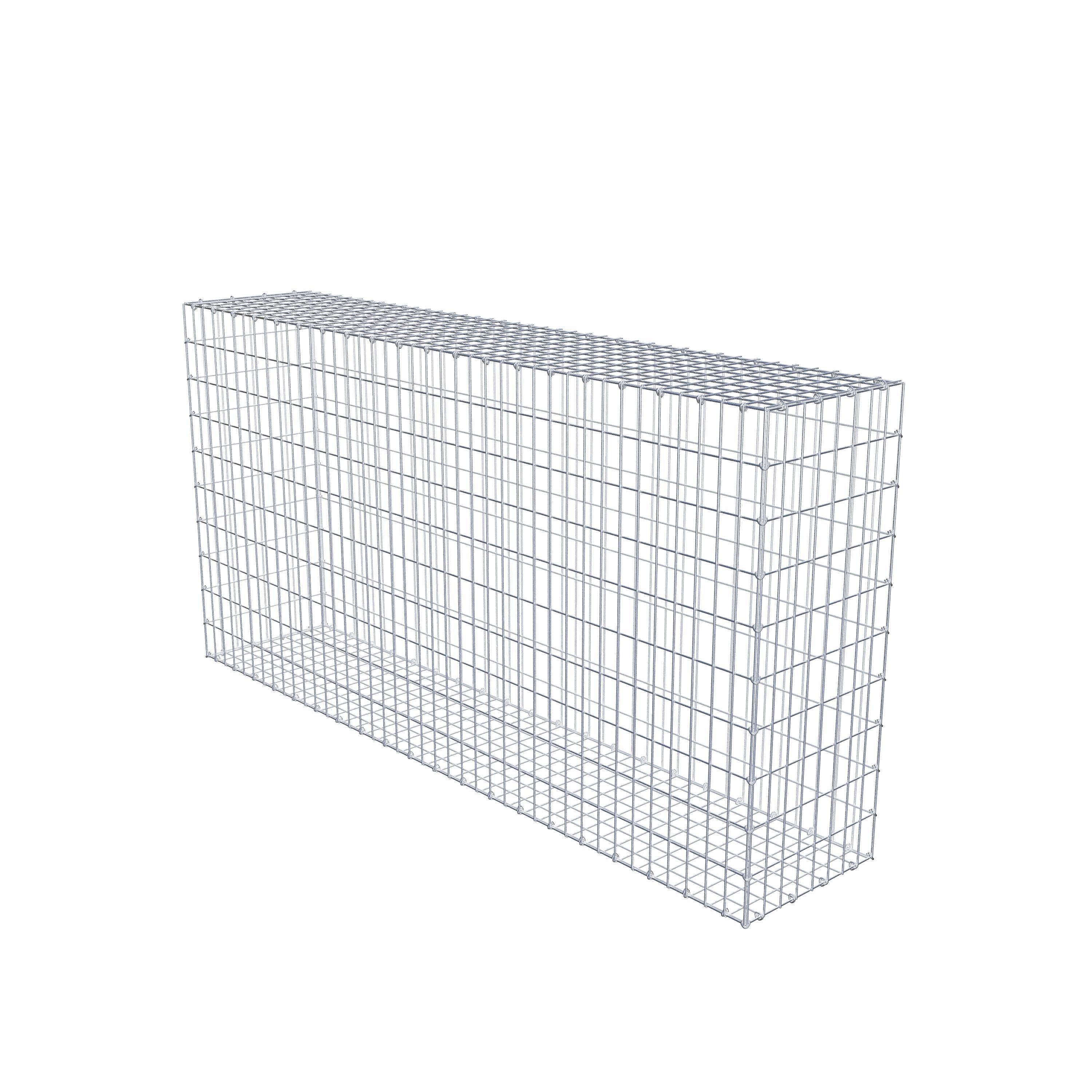 Gabion 200 cm x 100 cm x 40 cm (L x H x D), mesh size 5 cm x 10 cm, C-ring