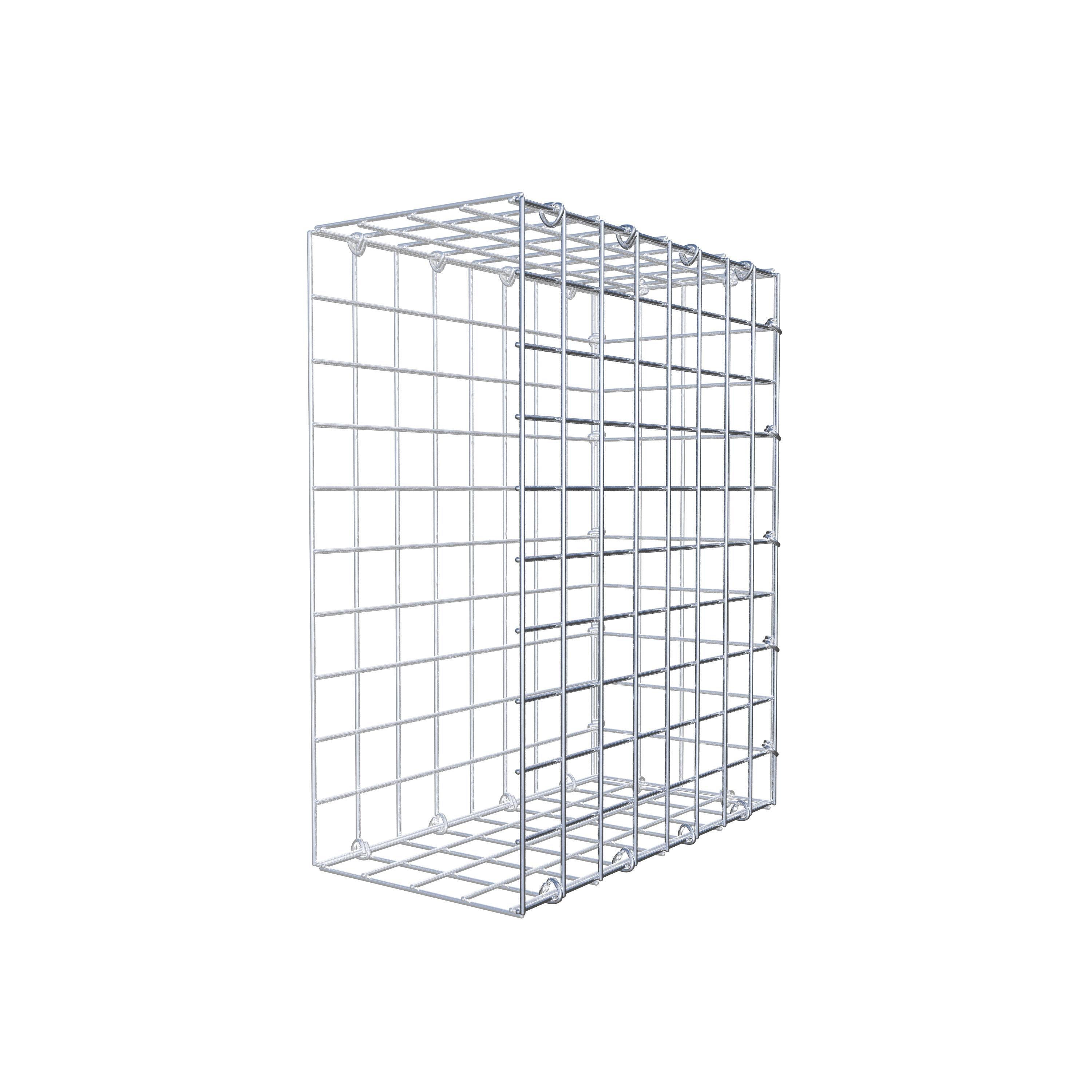 Mounted gabion type 2 50 cm x 40 cm x 20 cm (L x H x D), mesh size 5 cm x 5 cm, C-ring