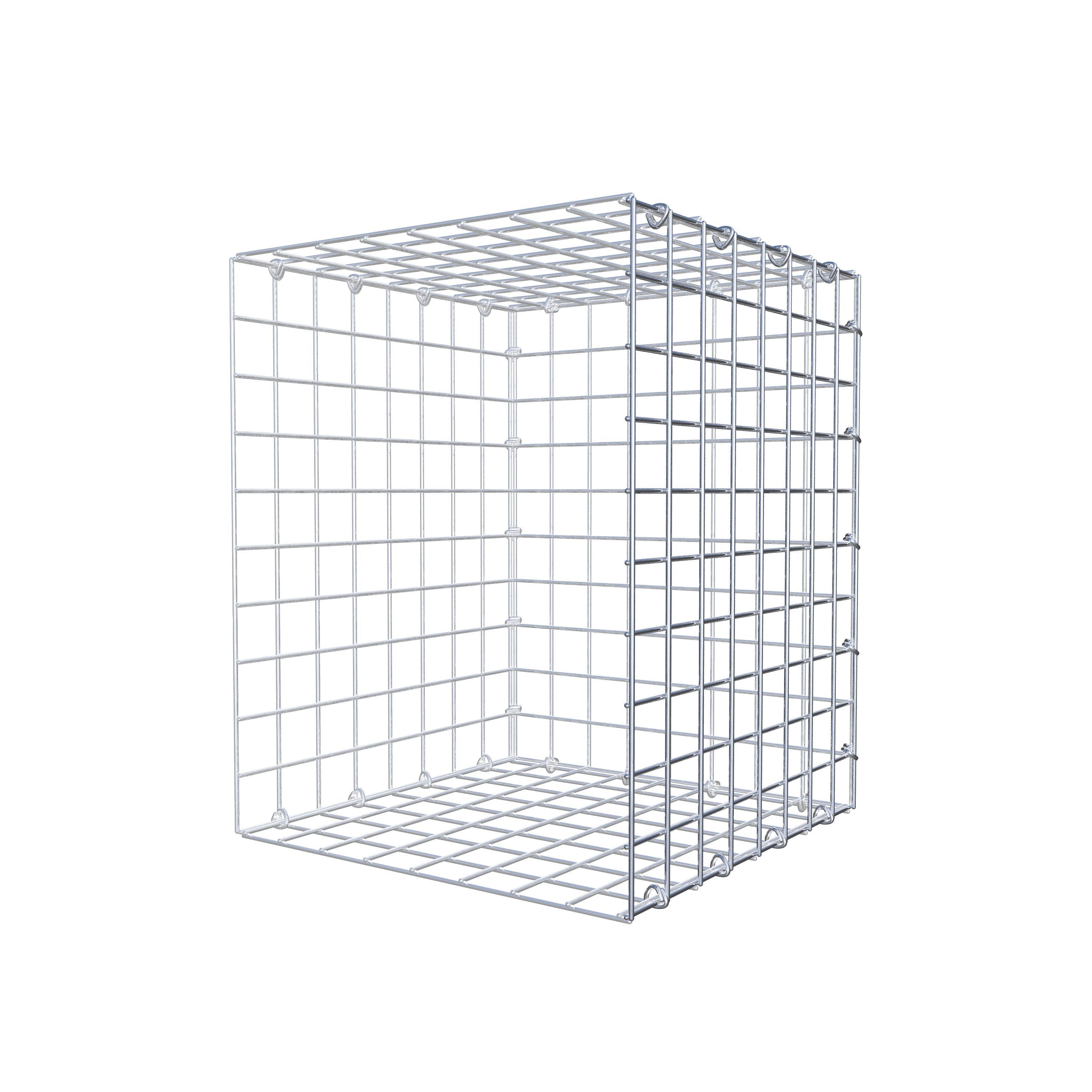 Monteret gabion type 2 50 cm x 40 cm x 40 cm (L x H x D), maskestørrelse 5 cm x 5 cm, C-ring