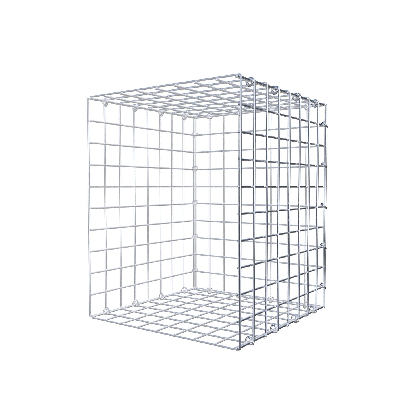Monteret gabion type 2 50 cm x 40 cm x 40 cm (L x H x D), maskestørrelse 5 cm x 5 cm, C-ring