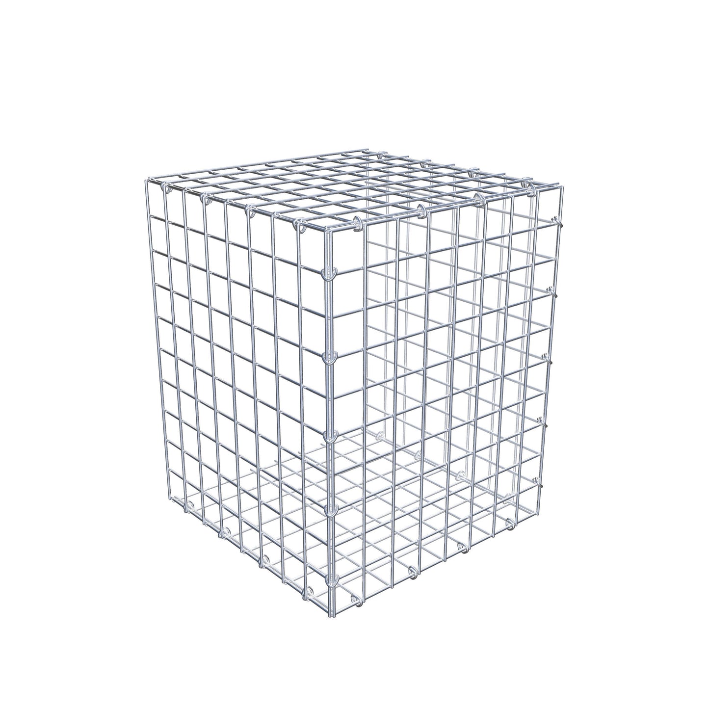 Monteret gabion type 2 50 cm x 40 cm x 40 cm (L x H x D), maskestørrelse 5 cm x 5 cm, C-ring