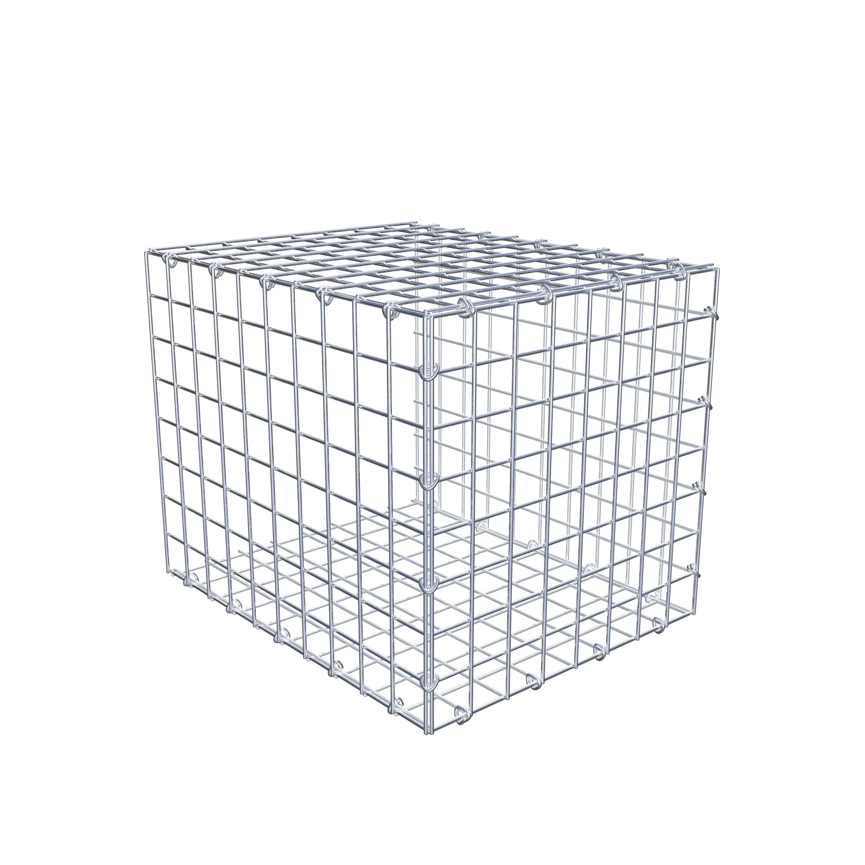 Mounted gabion type 2 50 cm x 40 cm x 40 cm (L x H x D), mesh size 5 cm x 5 cm, C-ring