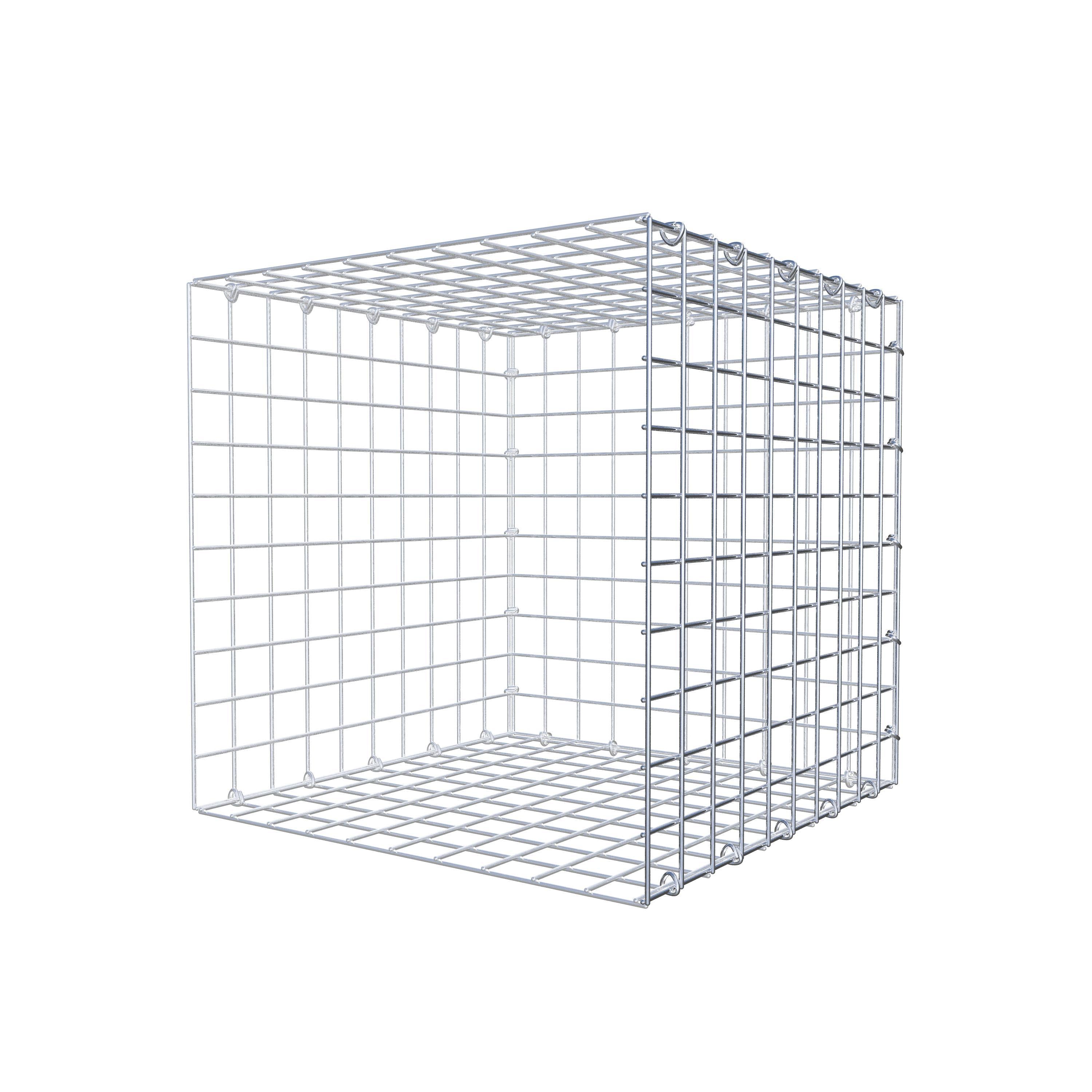 Monteret gabion type 2 50 cm x 50 cm x 50 cm (L x H x D), maskestørrelse 5 cm x 5 cm, C-ring