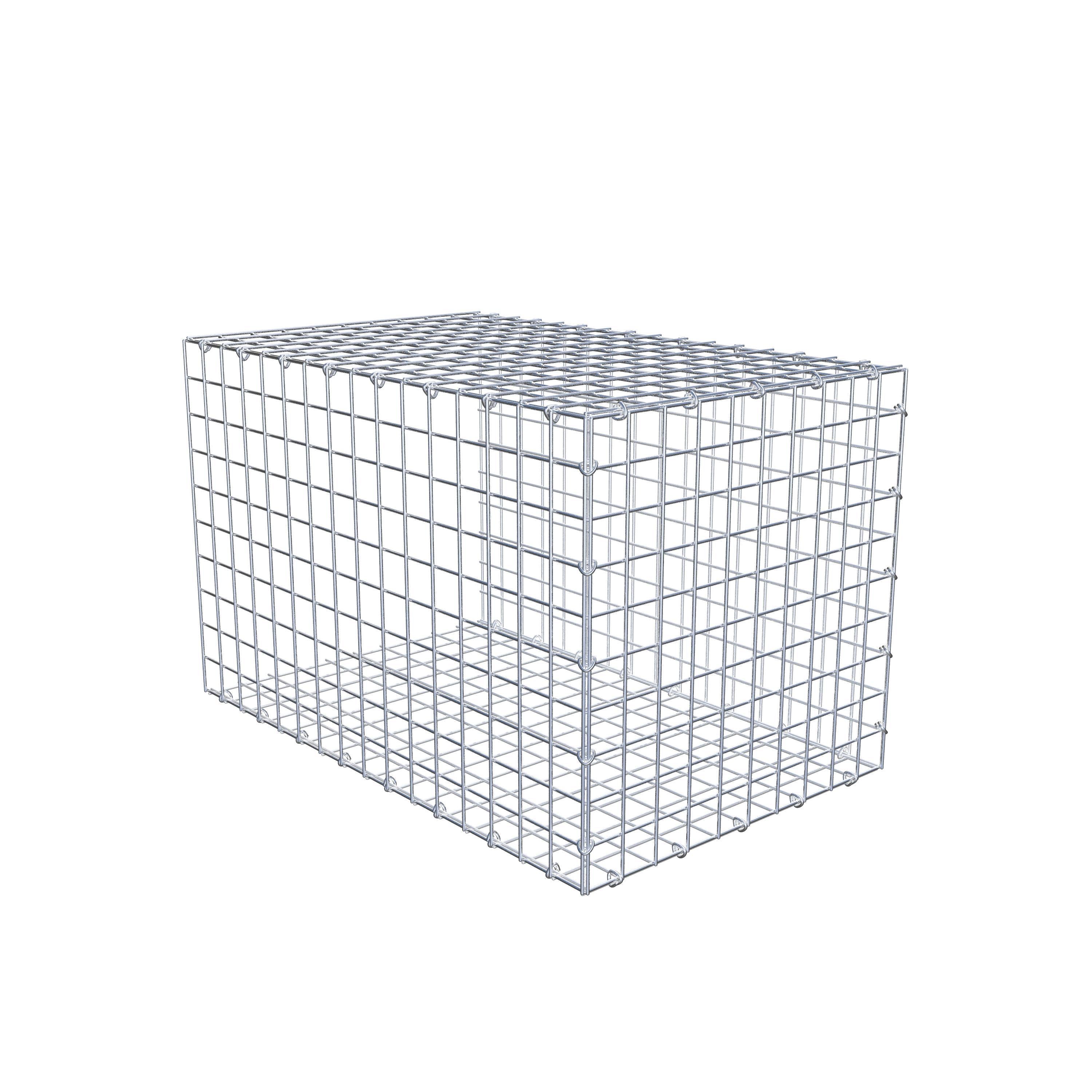 Mounted gabion type 2 80 cm x 50 cm x 50 cm (L x H x D), mesh size 5 cm x 5 cm, C-ring