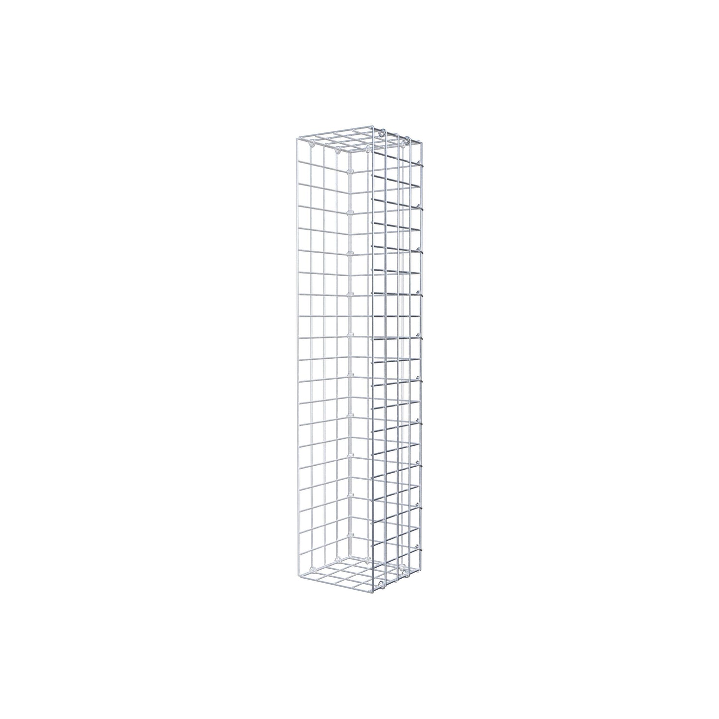 Mounted gabion type 2 100 cm x 20 cm x 20 cm (L x H x D), mesh size 5 cm x 5 cm, C-ring
