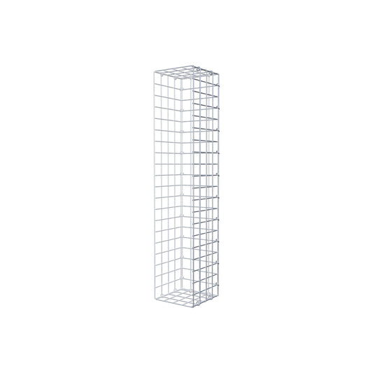 Monteret gabion type 2 100 cm x 20 cm x 20 cm (L x H x D), maskestørrelse 5 cm x 5 cm, C-ring