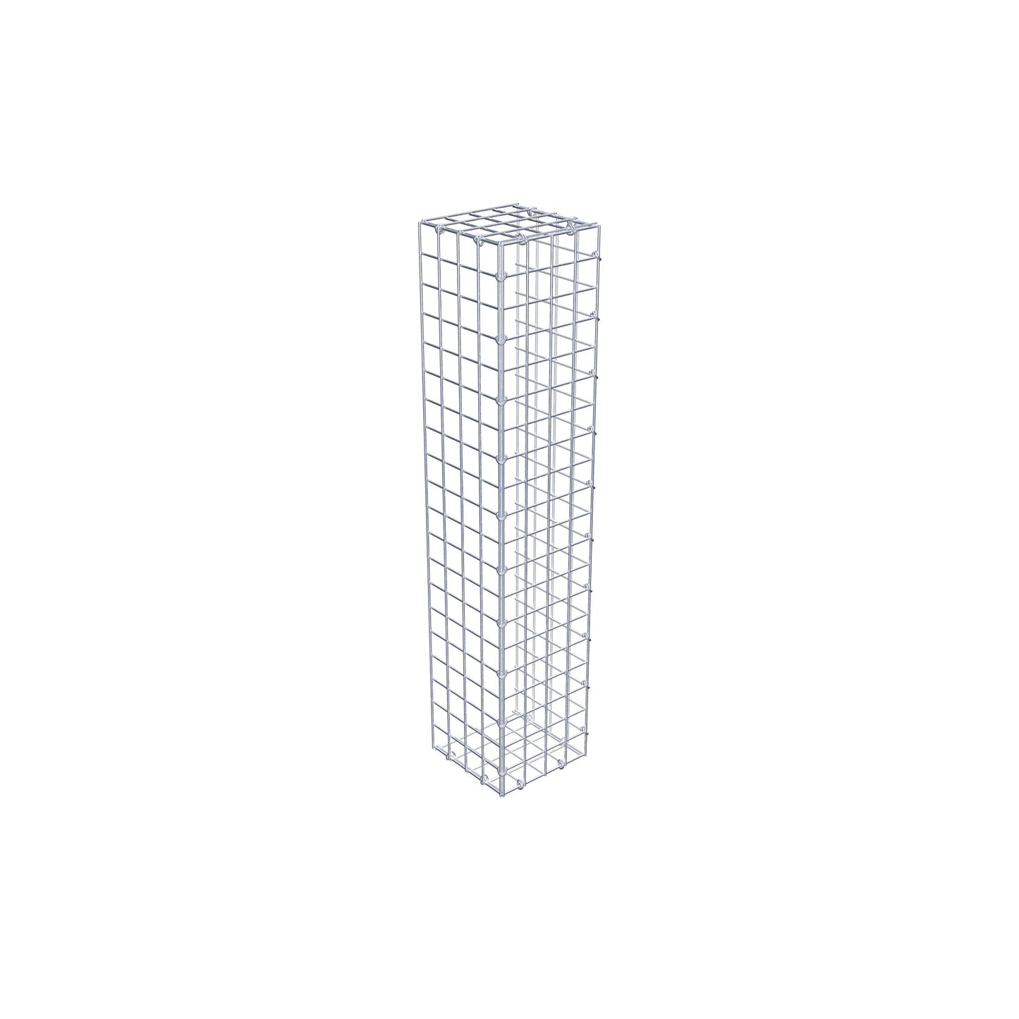 Mounted gabion type 2 100 cm x 20 cm x 20 cm (L x H x D), mesh size 5 cm x 5 cm, C-ring