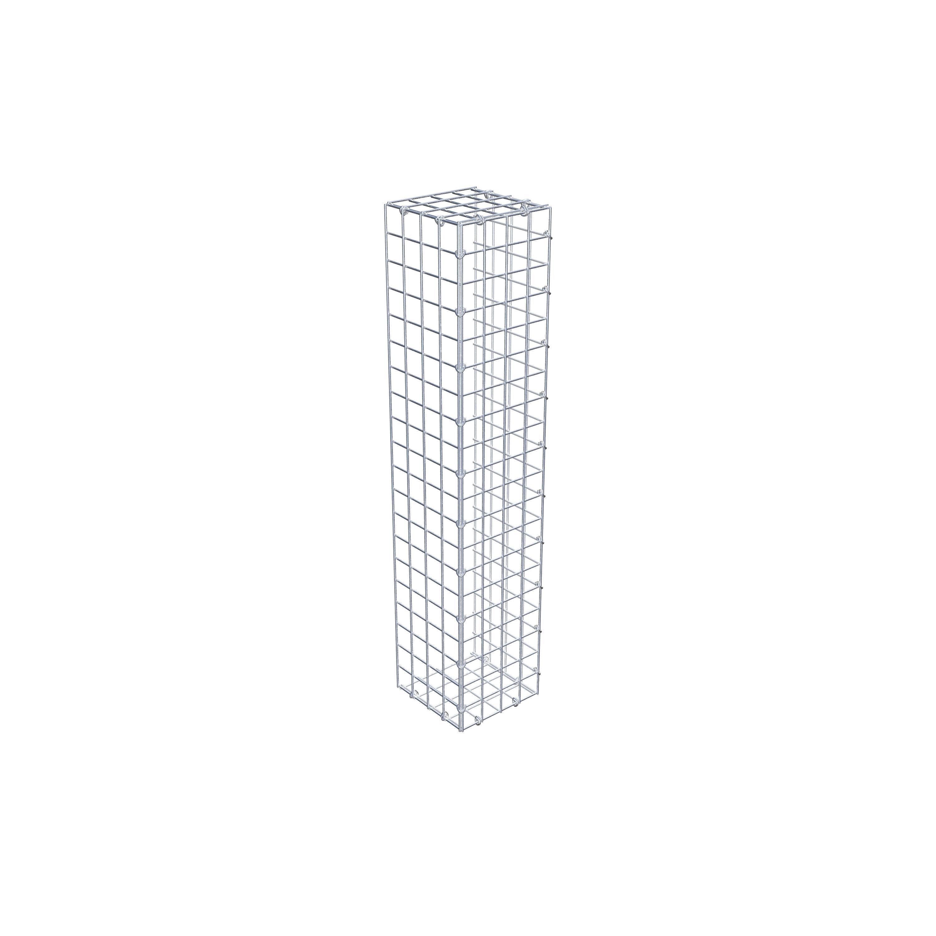 Monteret gabion type 2 100 cm x 20 cm x 20 cm (L x H x D), maskestørrelse 5 cm x 5 cm, C-ring