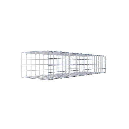 Extra gabion typ 2 100 cm x 20 cm x 30 cm (L x H x D), maskstorlek 5 cm x 5 cm, C-ring