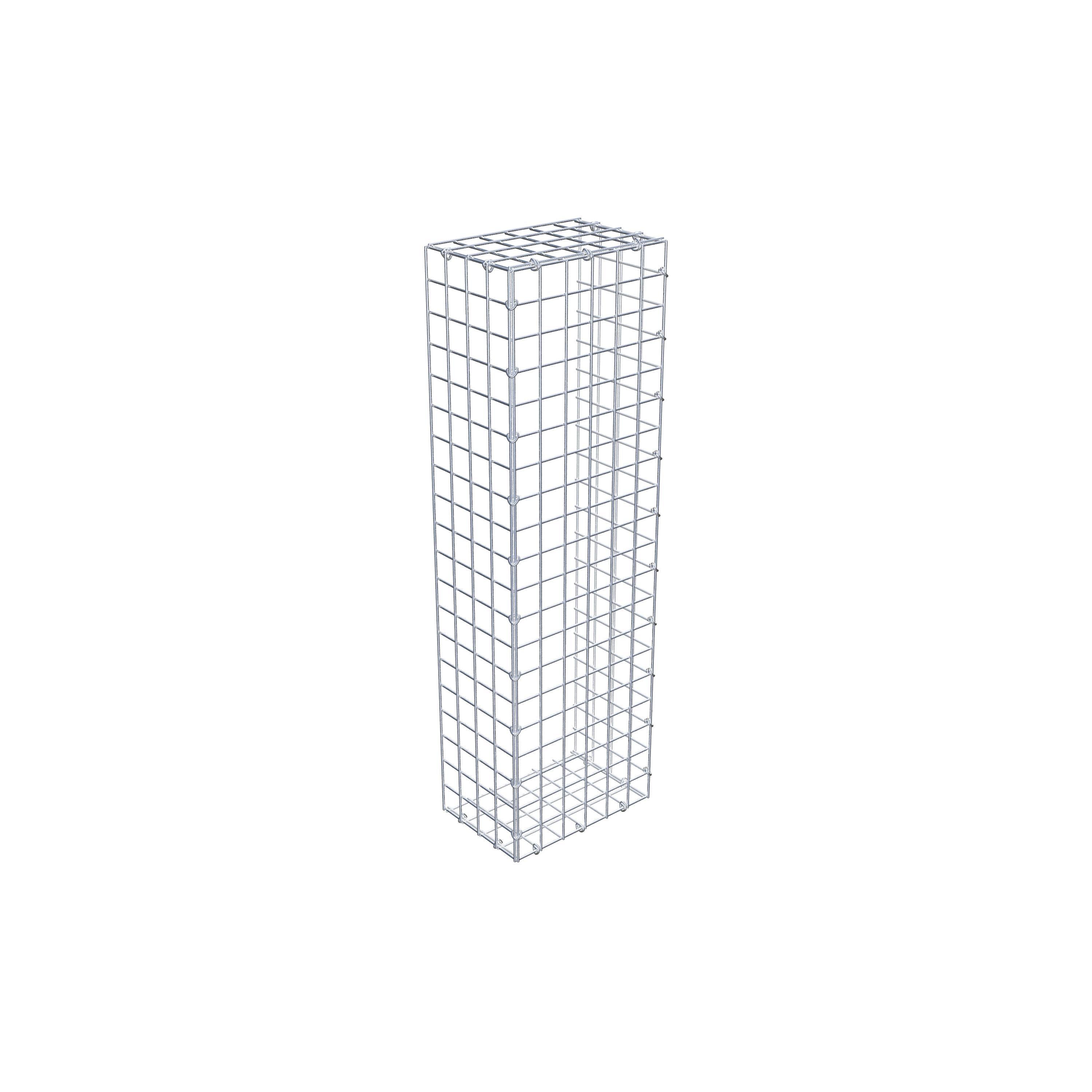 Mounted gabion type 2 100 cm x 20 cm x 30 cm (L x H x D), mesh size 5 cm x 5 cm, C-ring