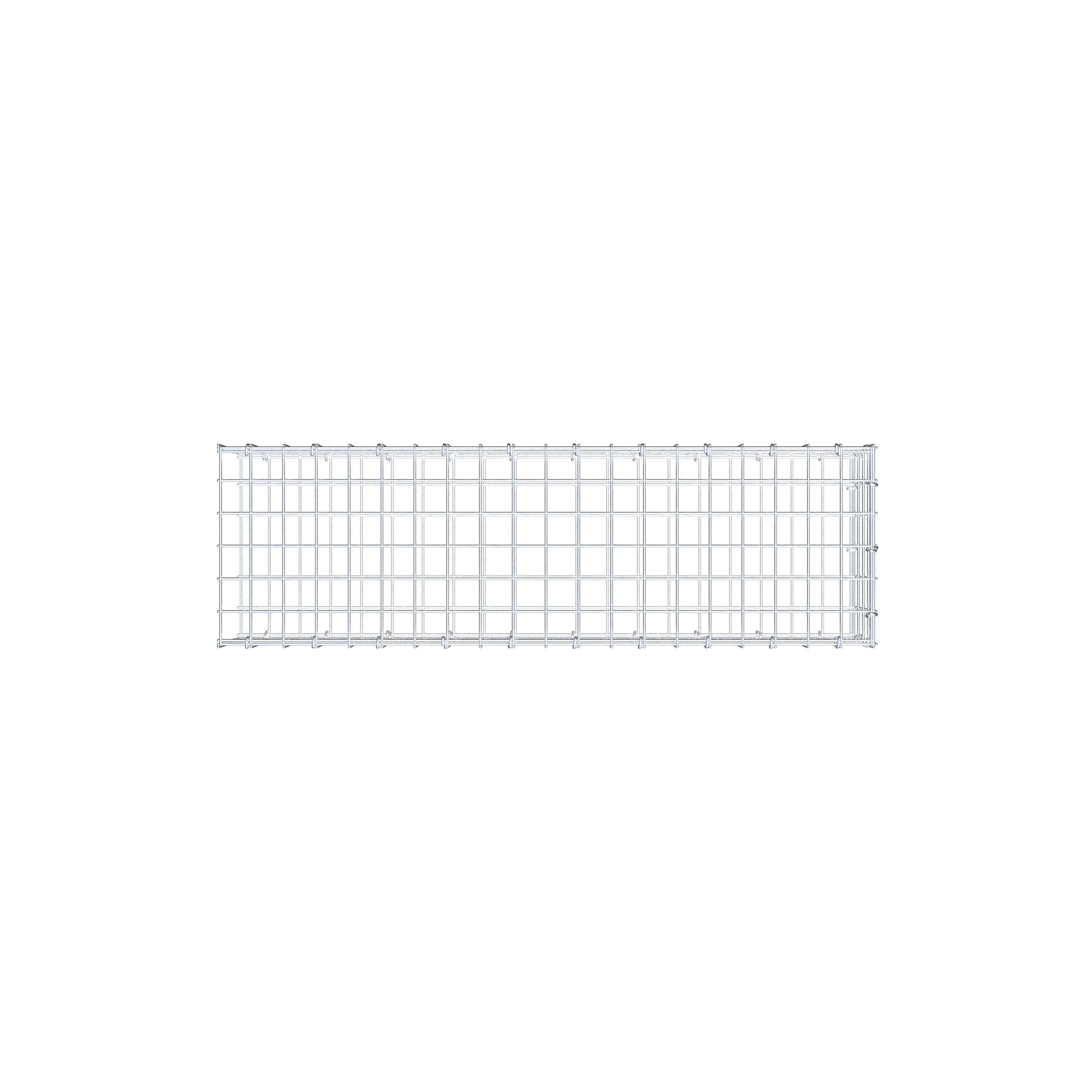 Mounted gabion type 2 100 cm x 20 cm x 30 cm (L x H x D), mesh size 5 cm x 5 cm, C-ring