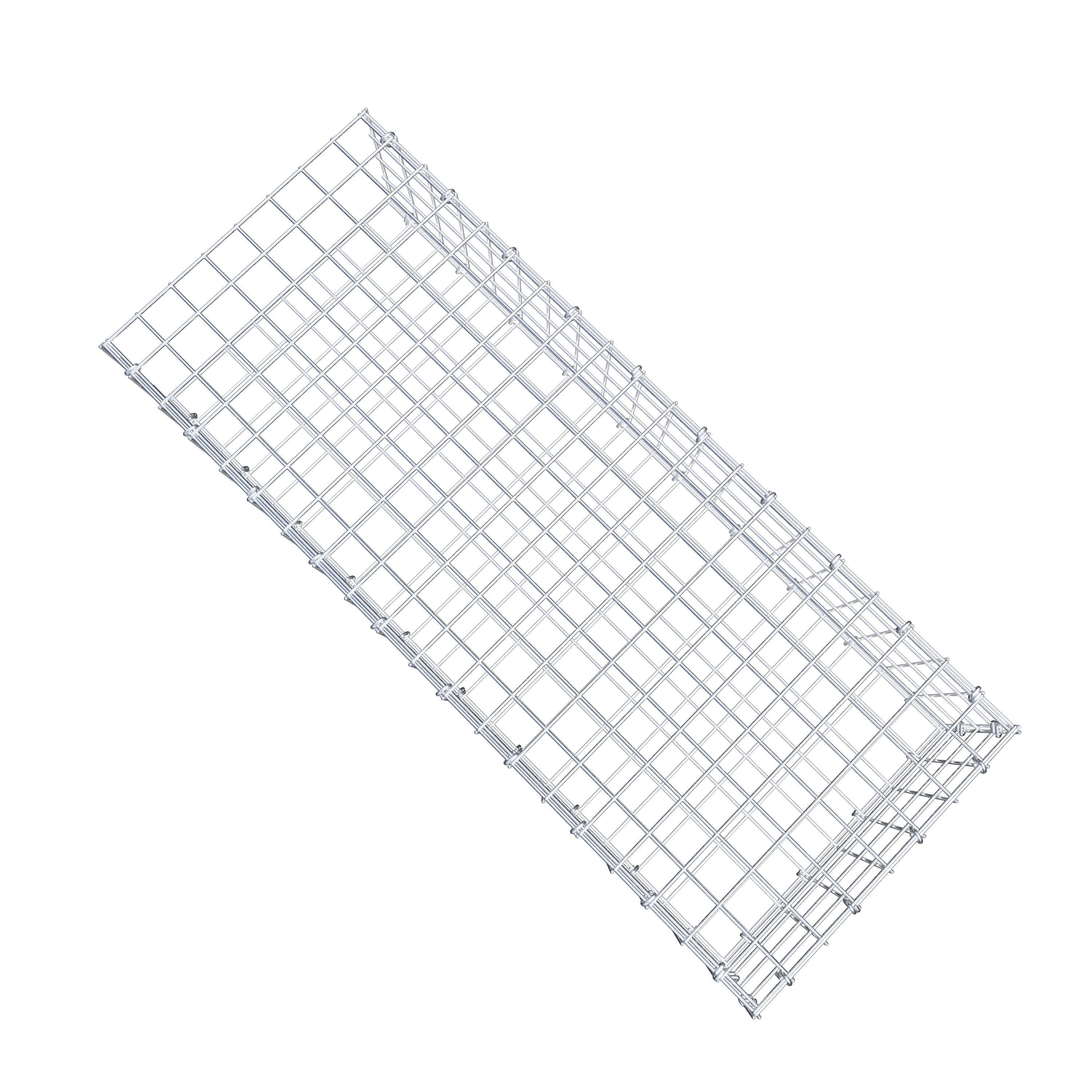 Mounted gabion type 2 100 cm x 20 cm x 40 cm (L x H x D), mesh size 5 cm x 5 cm, C-ring