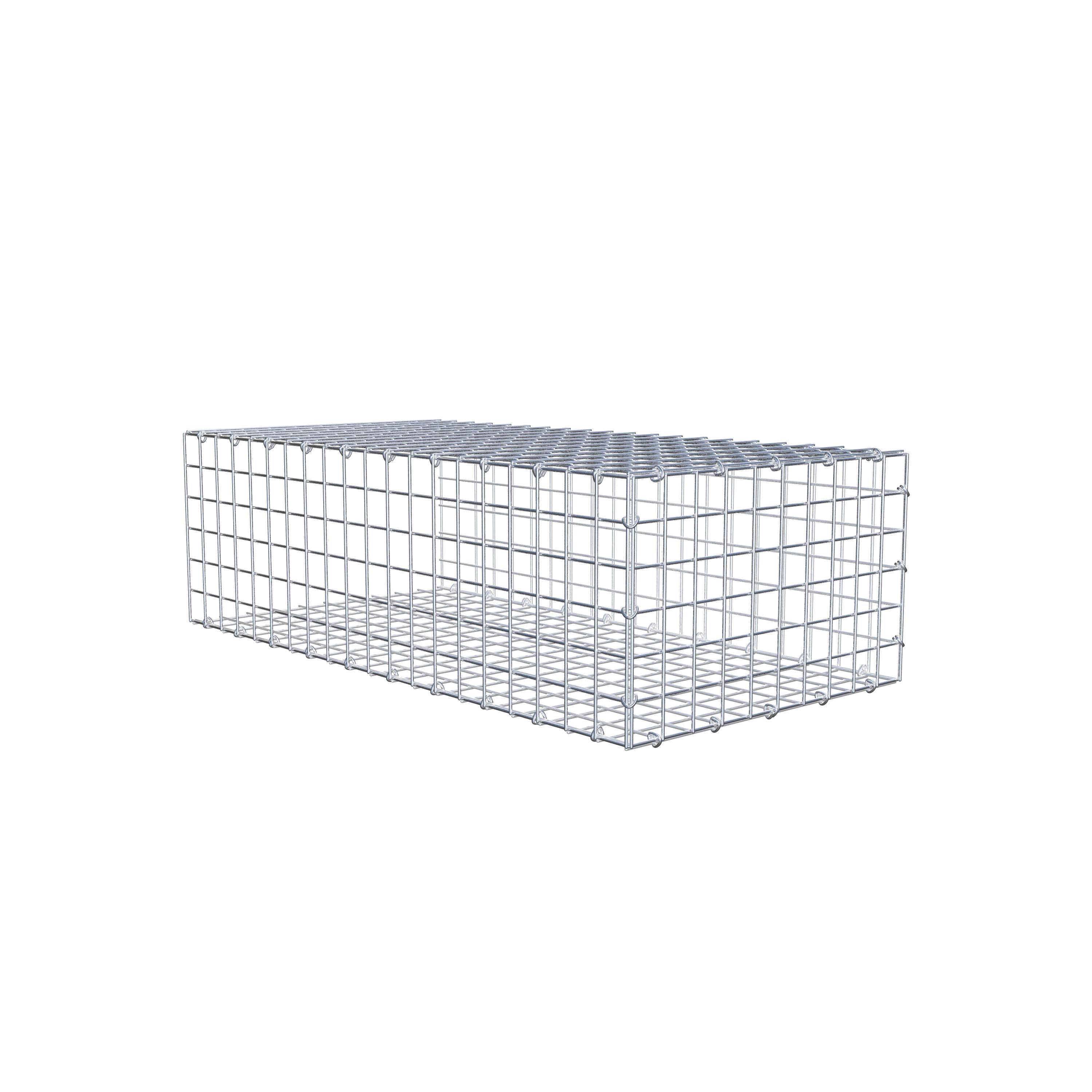 Anbaugabione Typ 2 100 cm x 30 cm x 50 cm (L x H x T), Maschenweite 5 cm x 5 cm, C-Ring