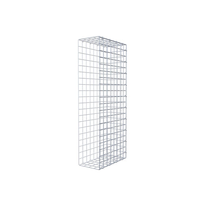 Typ 2 påbyggnadsgabion 100 cm x 40 cm x 20 cm (L x H x D), maskstorlek 5 cm x 5 cm, C-ring