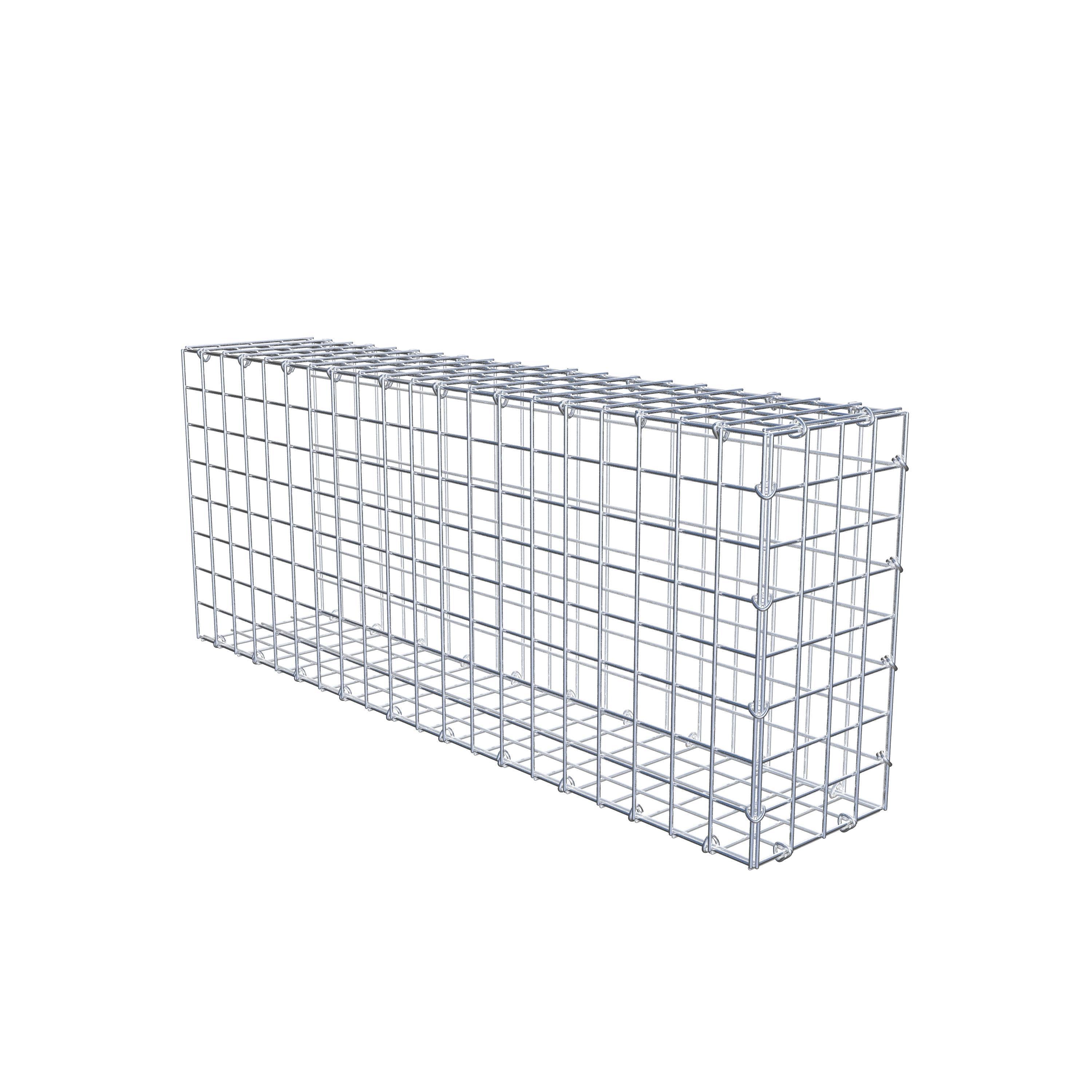 Mounted gabion type 2 100 cm x 40 cm x 20 cm (L x H x D), mesh size 5 cm x 5 cm, C-ring