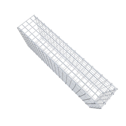 Typ 2 påbyggnadsgabion 100 cm x 40 cm x 20 cm (L x H x D), maskstorlek 5 cm x 5 cm, C-ring