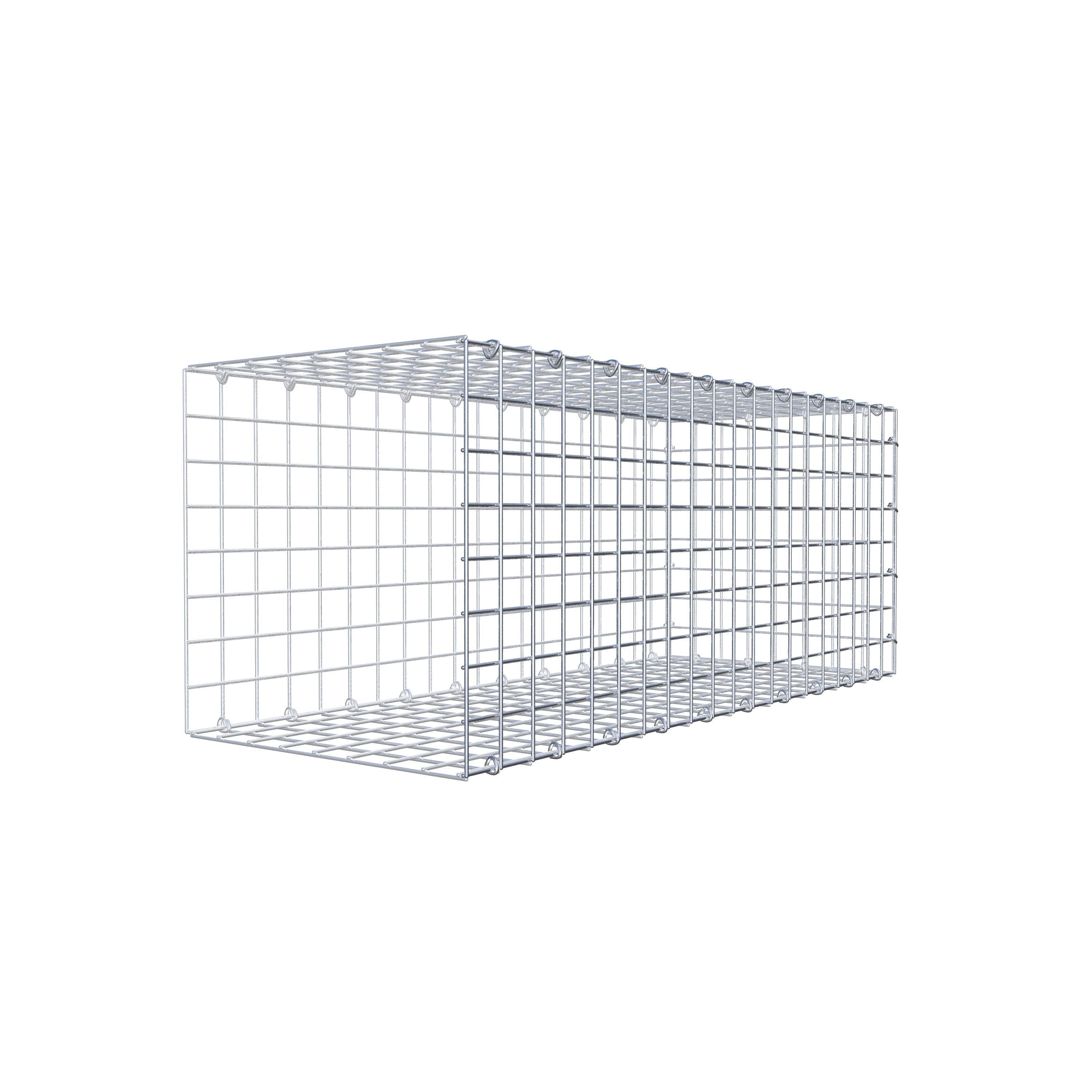 Monteret gabion type 2 100 cm x 40 cm x 40 cm (L x H x D), maskestørrelse 5 cm x 5 cm, C-ring