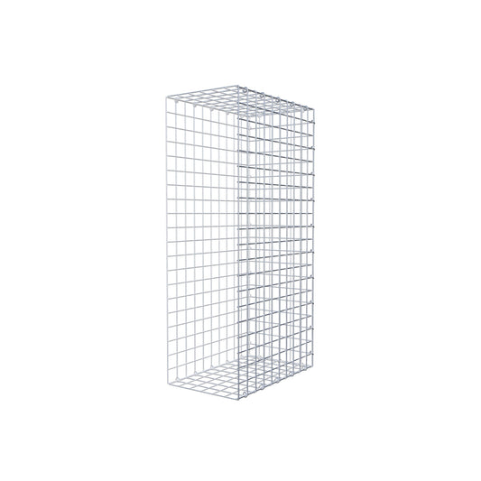 Monteret gabion type 2 100 cm x 50 cm x 30 cm (L x H x D), maskestørrelse 5 cm x 5 cm, C-ring