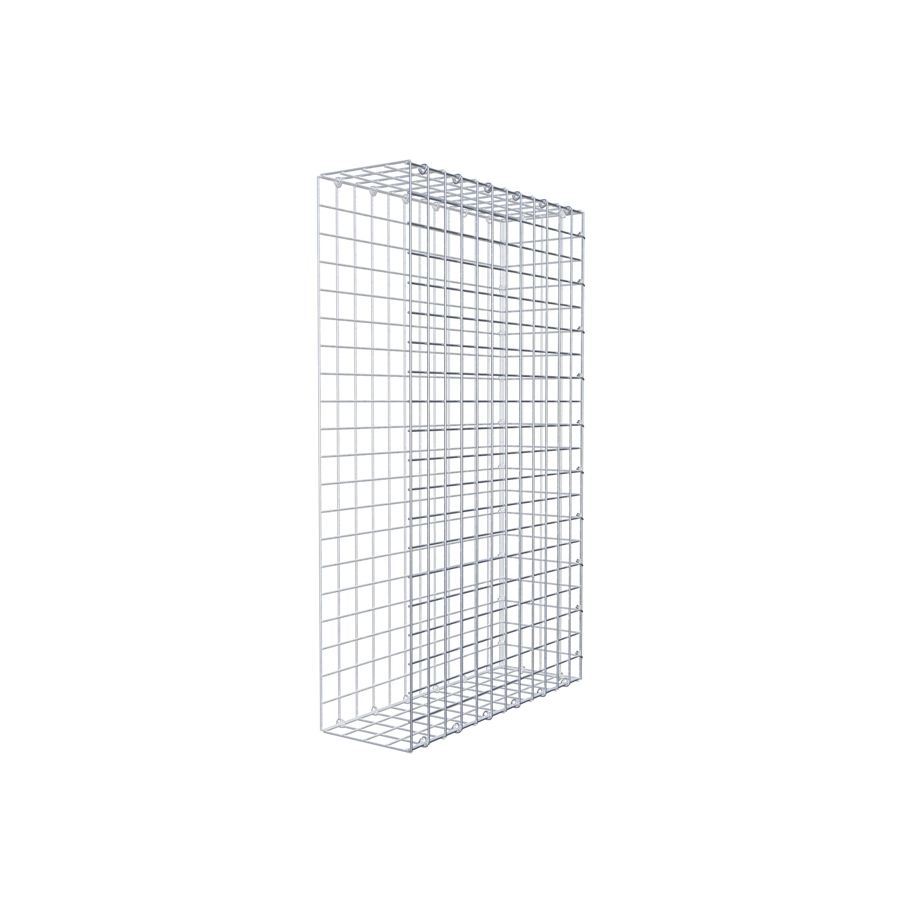 Anbaugabione Typ 2 100 cm x 60 cm x 20 cm (L x H x T), Maschenweite 5 cm x 5 cm, C-Ring