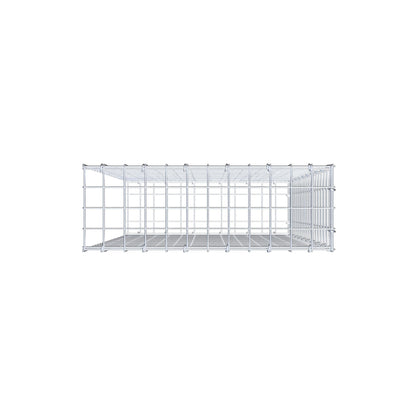 Mounted gabion type 2 100 cm x 60 cm x 20 cm (L x H x D), mesh size 5 cm x 5 cm, C-ring