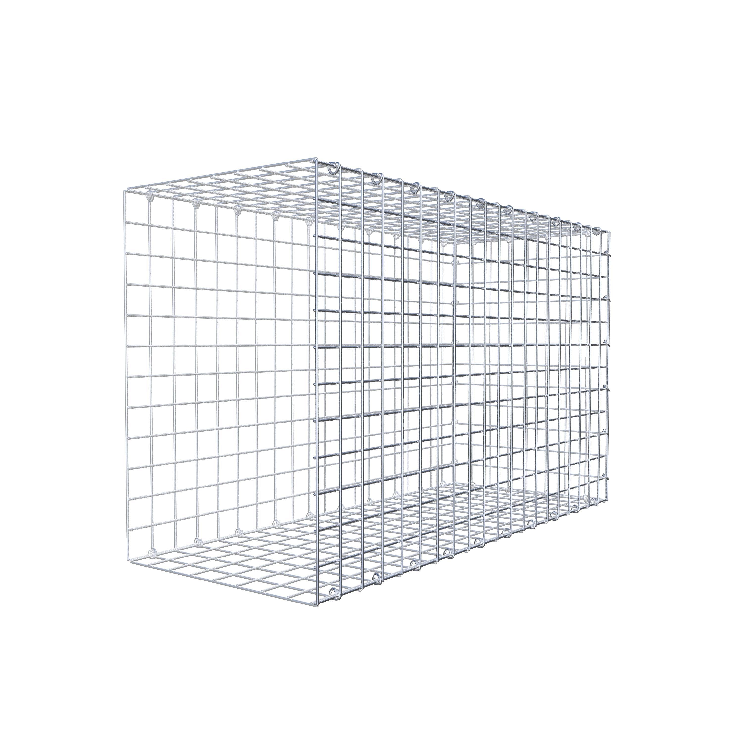 Mounted gabion type 2 100 cm x 60 cm x 40 cm (L x H x D), mesh size 5 cm x 5 cm, C-ring